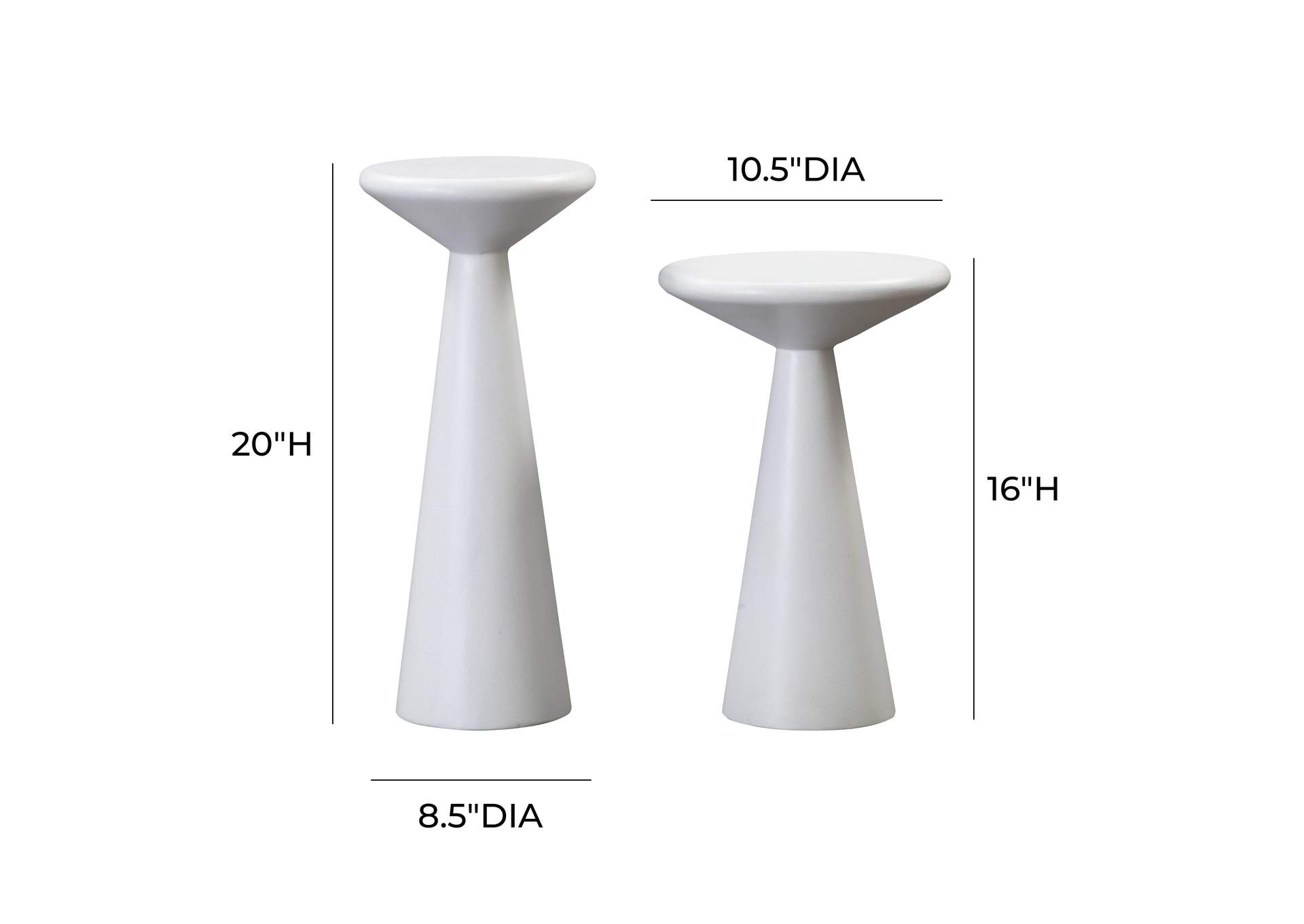 Gianna Concrete Accent Tables - Set of 2 image 8