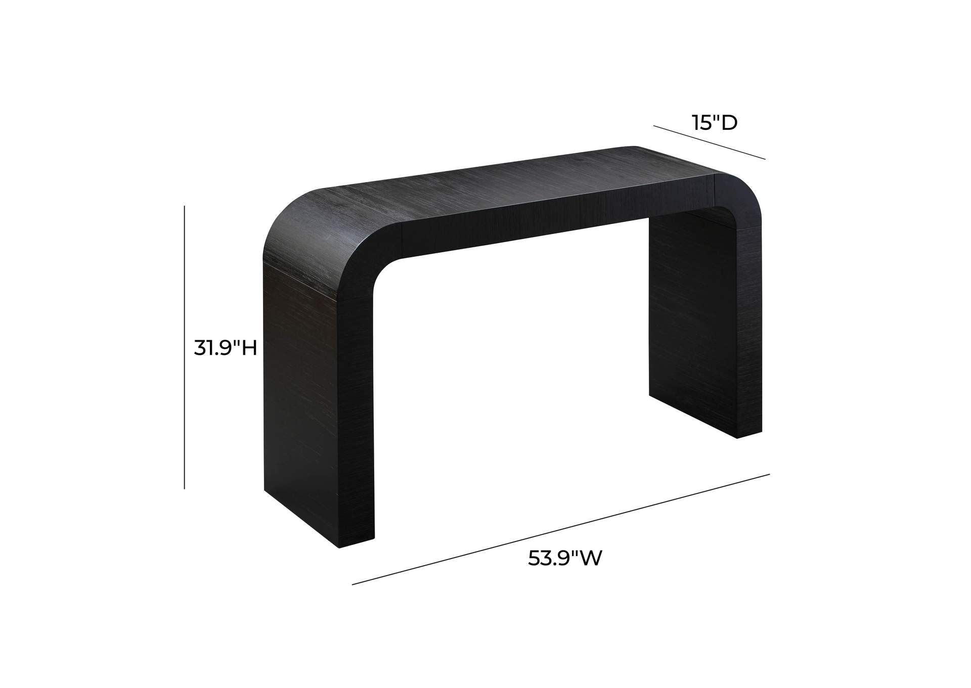 Hump Black Console Table image 7