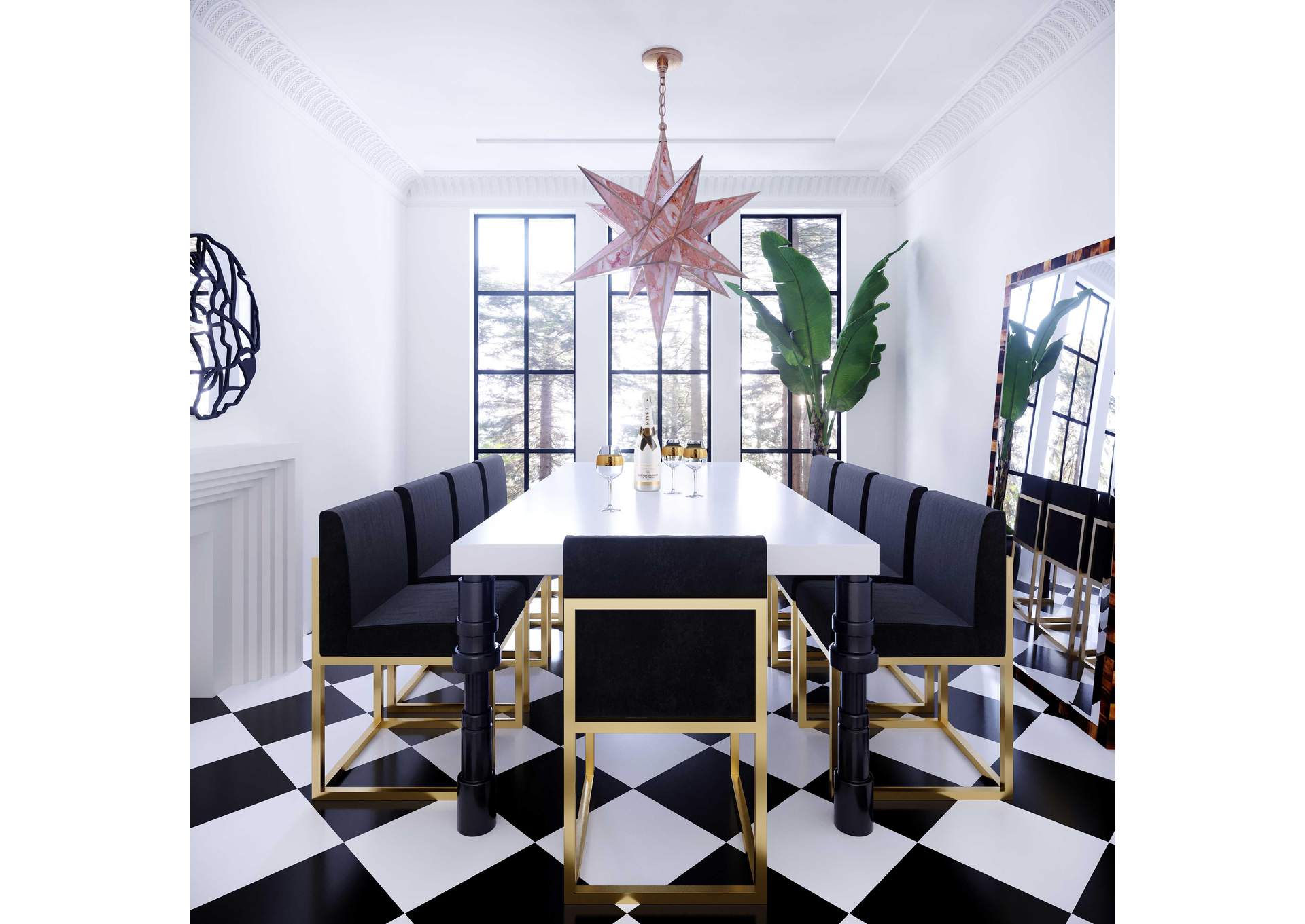 Haute Black Velvet Chair image 3