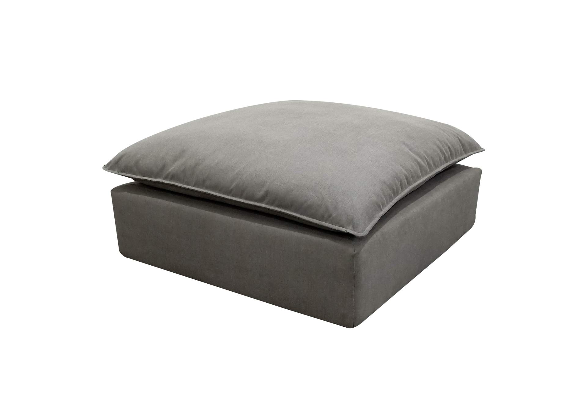 Cali Slate Performance Fabric Ottoman image 1