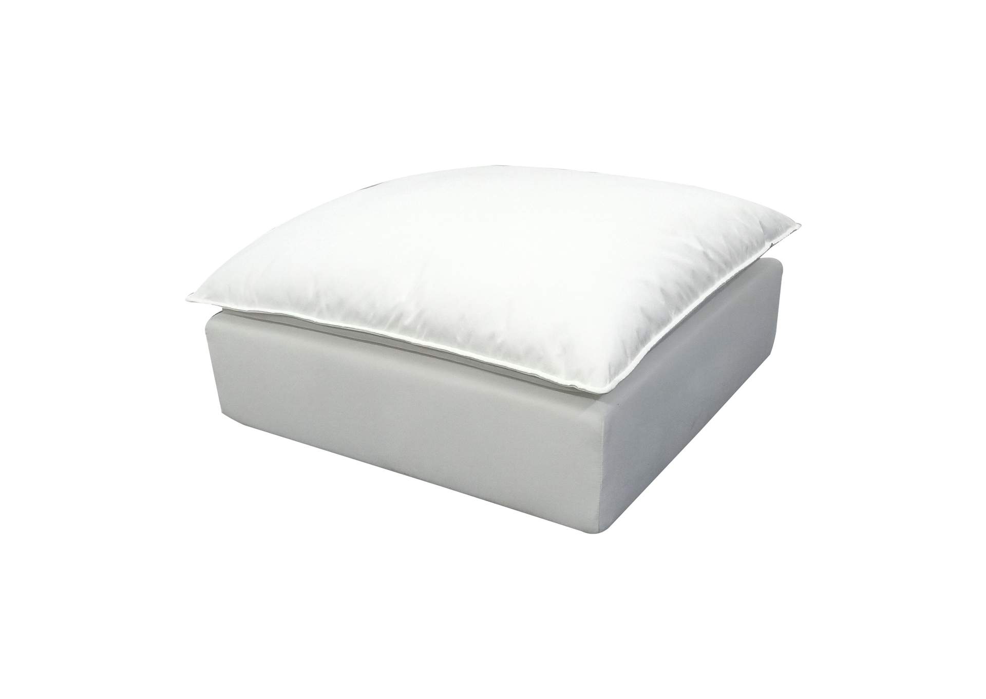 Cali Pearl Performance Fabric Ottoman image 1
