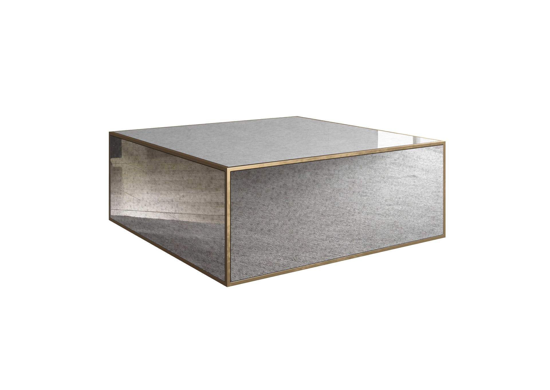 Lana Mirrored Large Coffee Table image 1