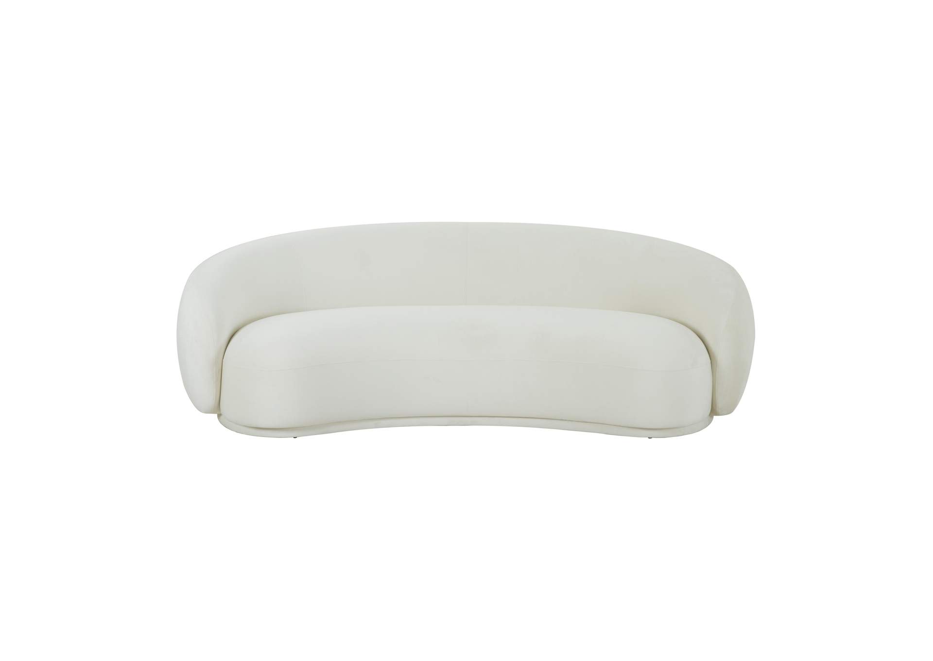 Kendall Cream Velvet Sofa image 1