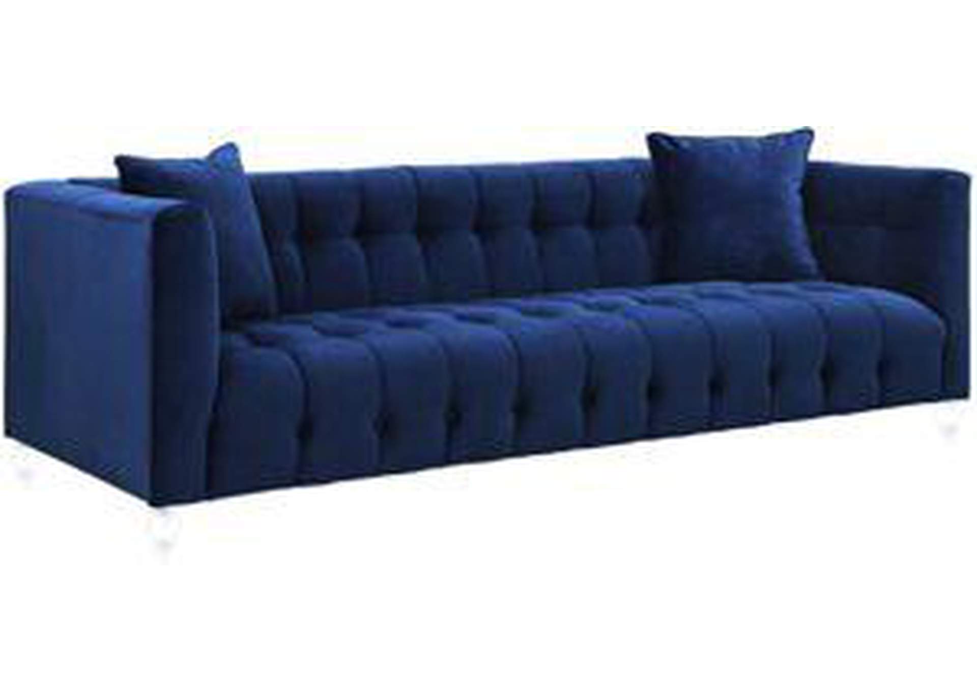 Bea Navy Velvet Sofa image 1