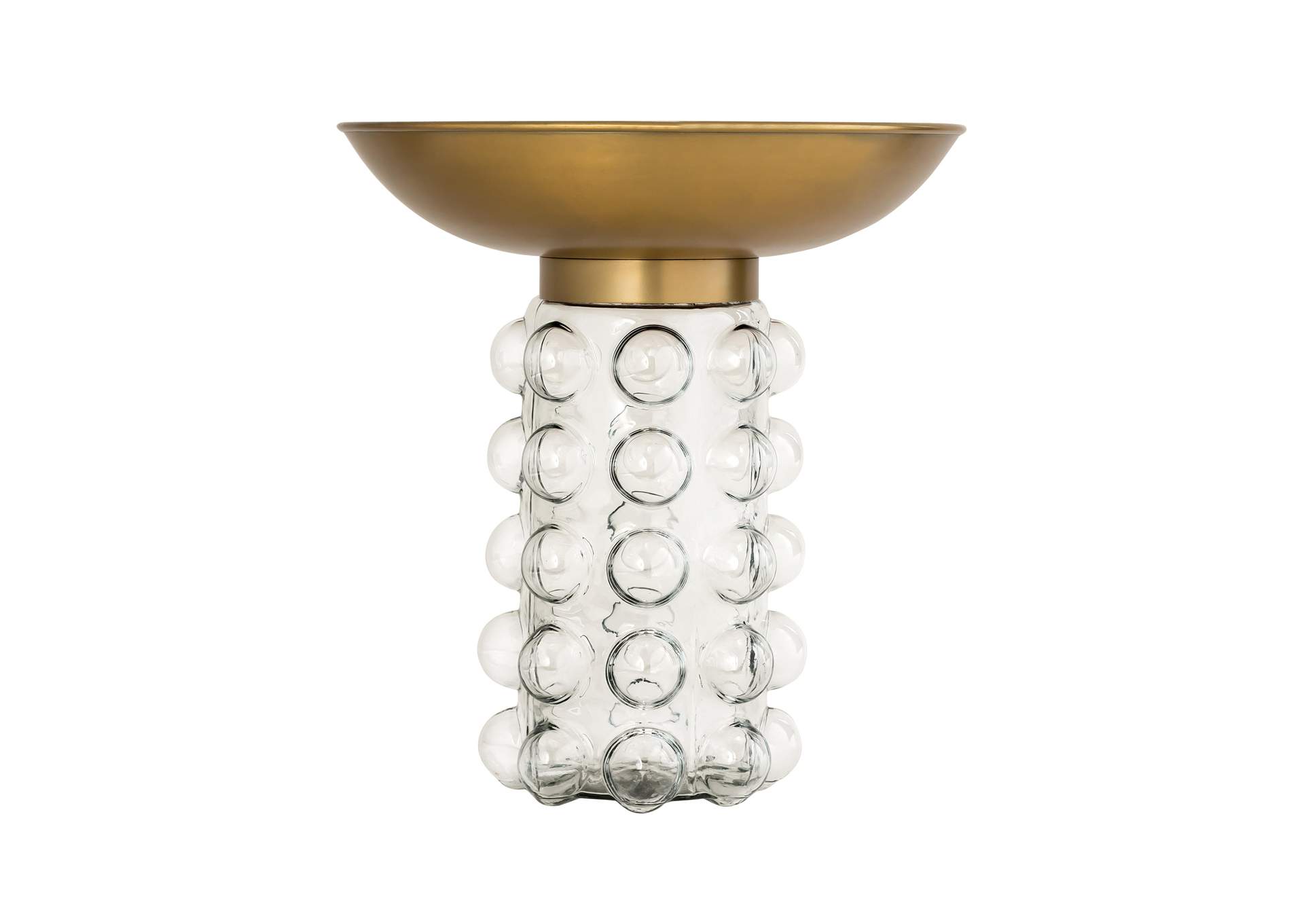 Bubble Glass - Brass Side Table image 4