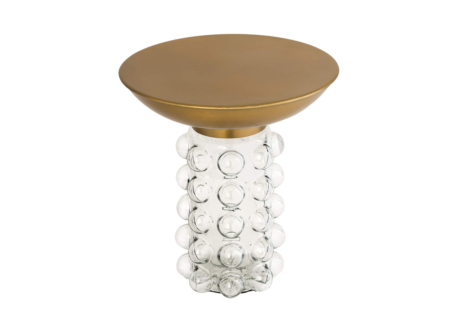 Bubble Glass - Brass Side Table image 5