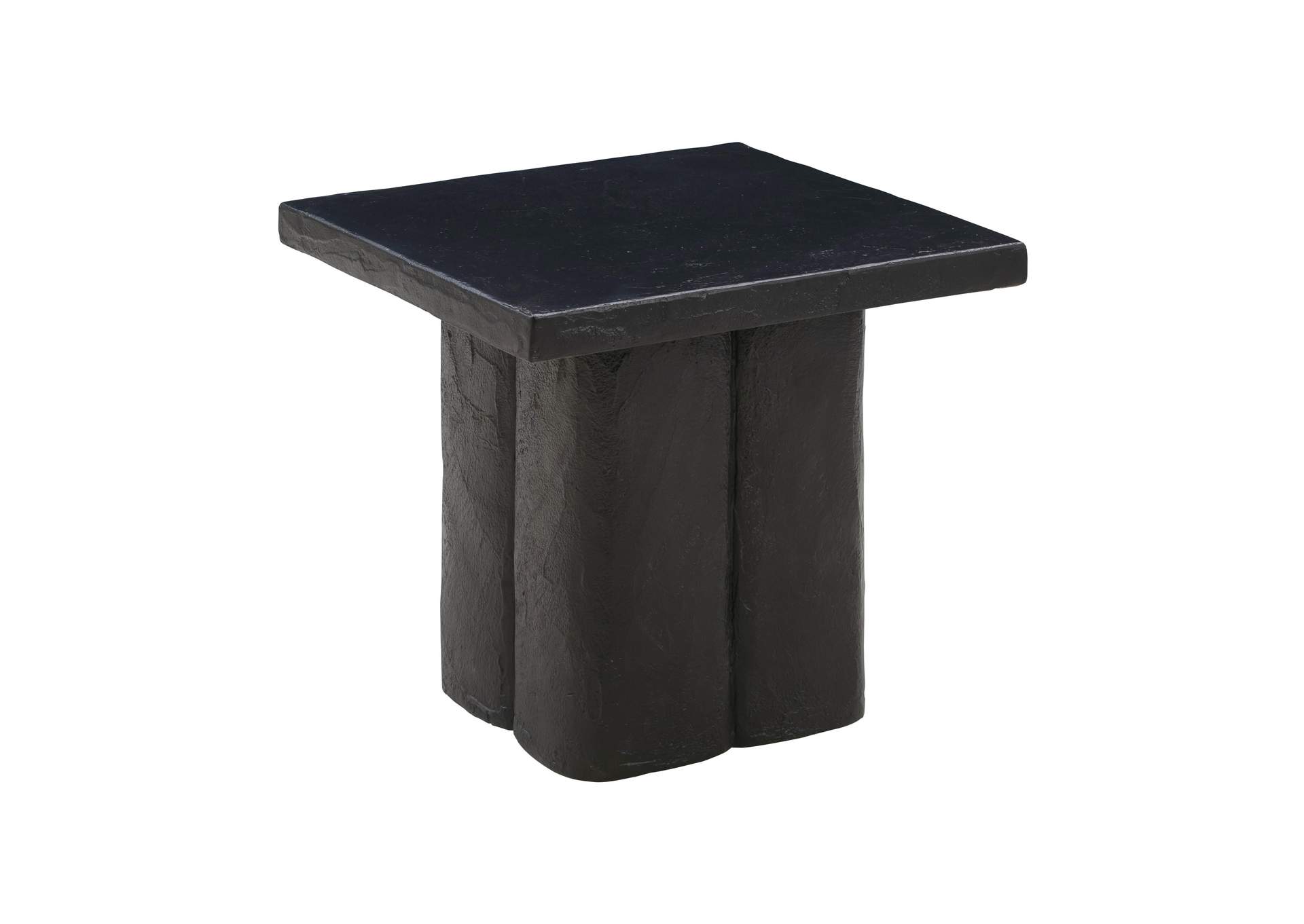 Kayla Black Concrete Side Table image 1