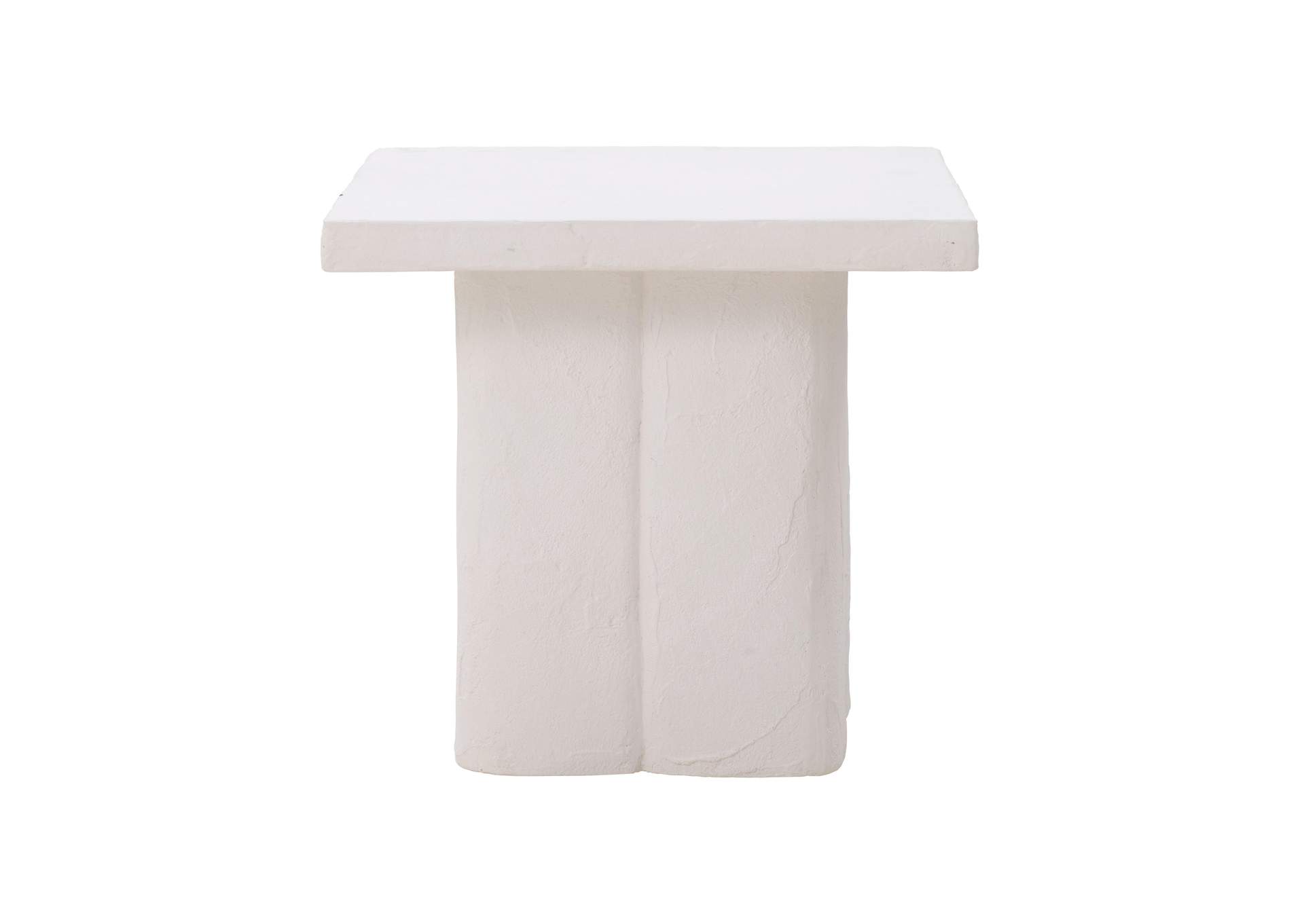 Kayla White Concrete Side Table image 4