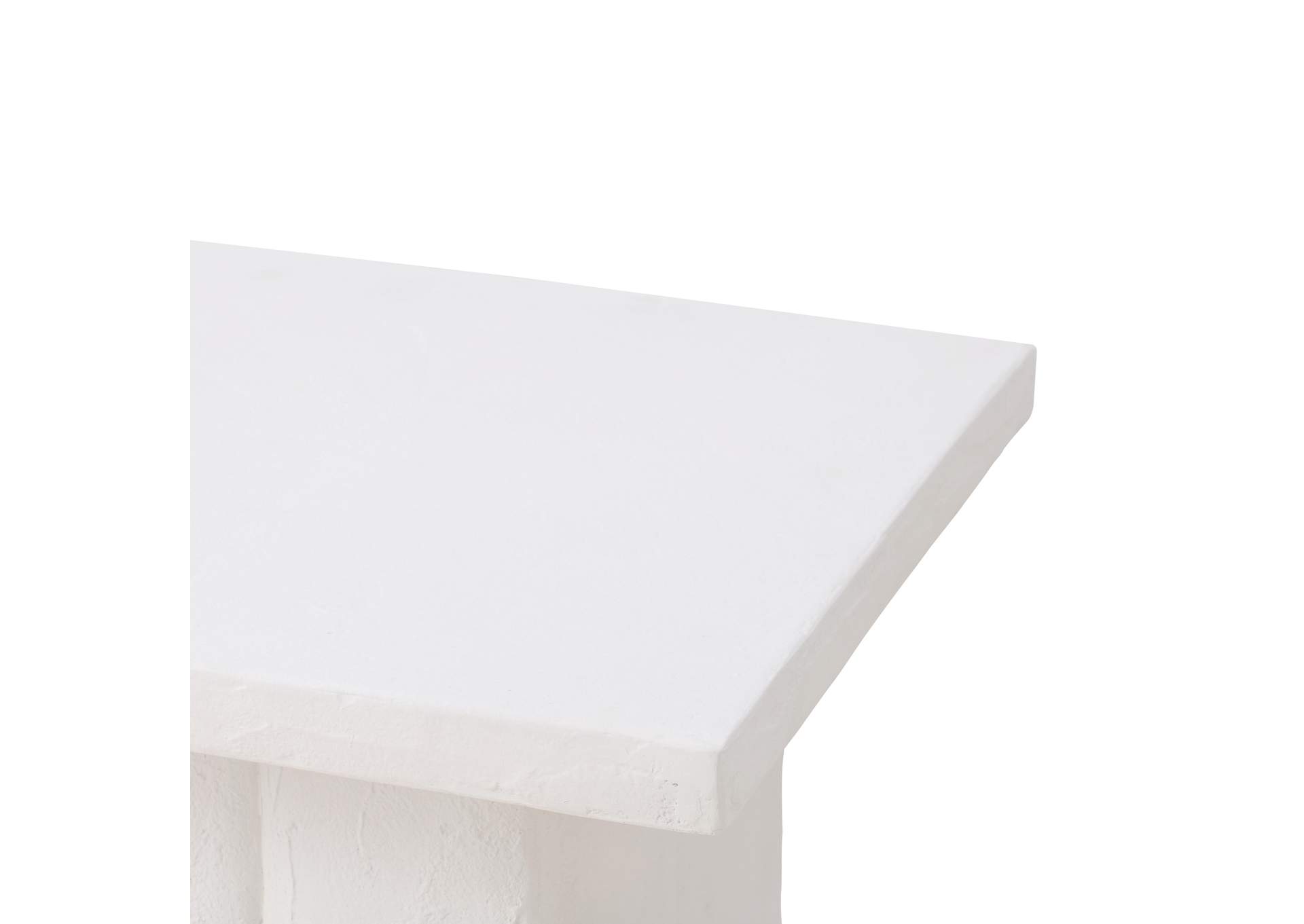 Kayla White Concrete Side Table image 6