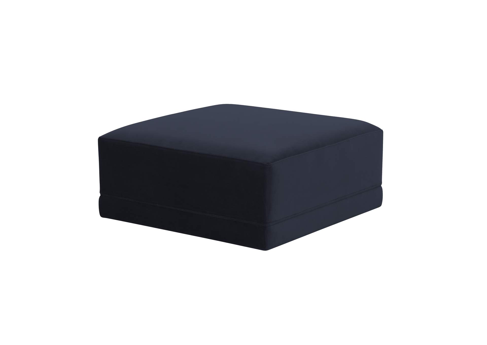 Willow Navy Ottoman image 1