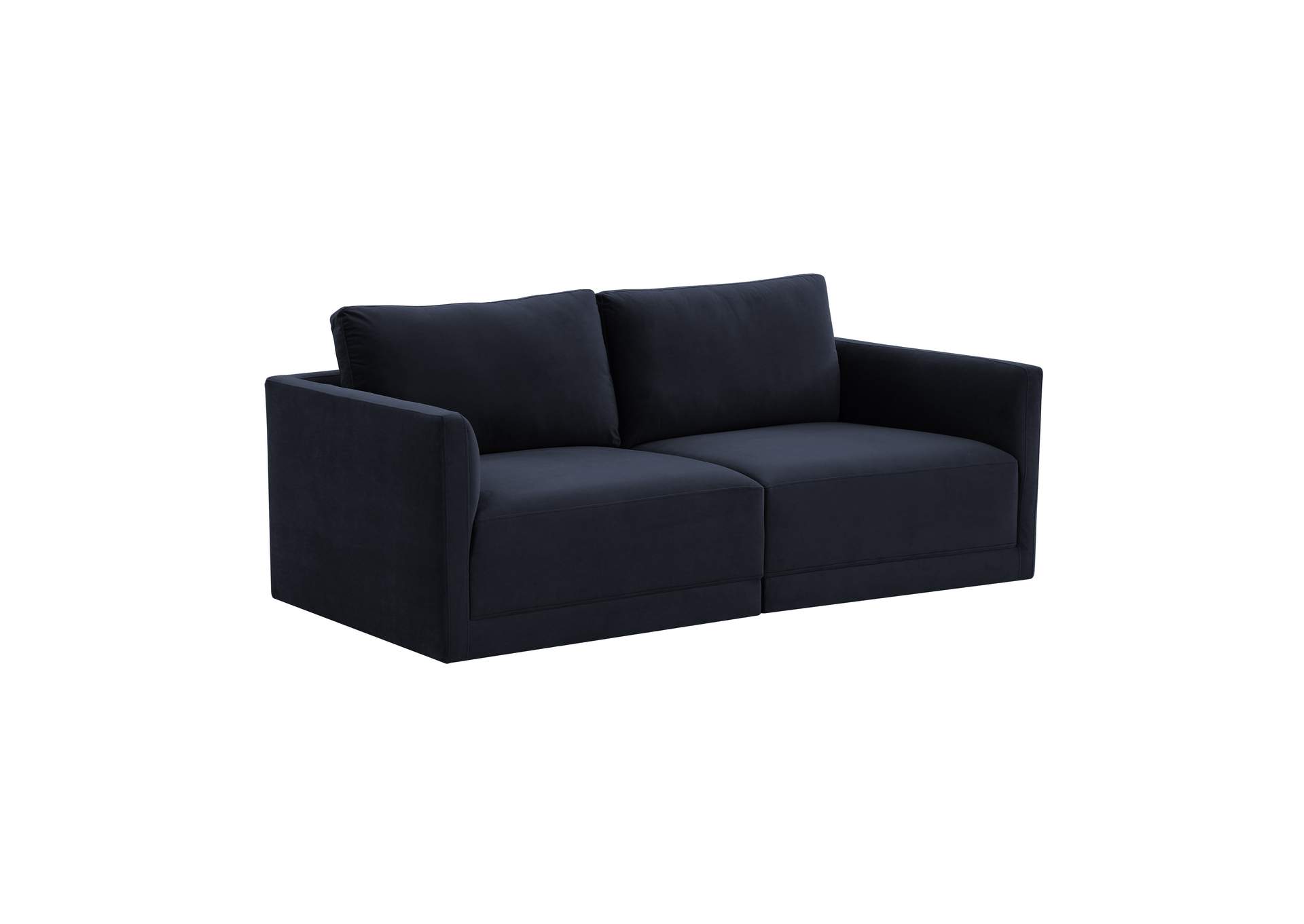 Willow Navy Modular Loveseat