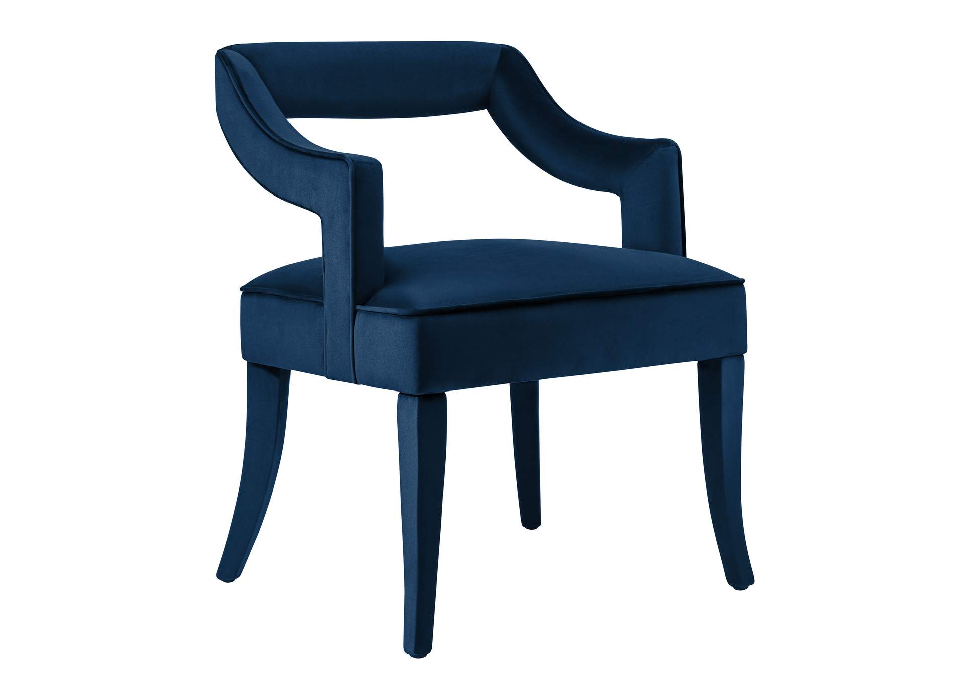 Tiffany Navy Velvet Chair image 1
