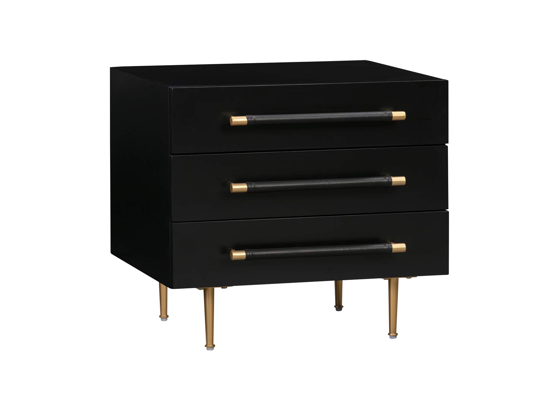 Trident Black Nightstand image 1