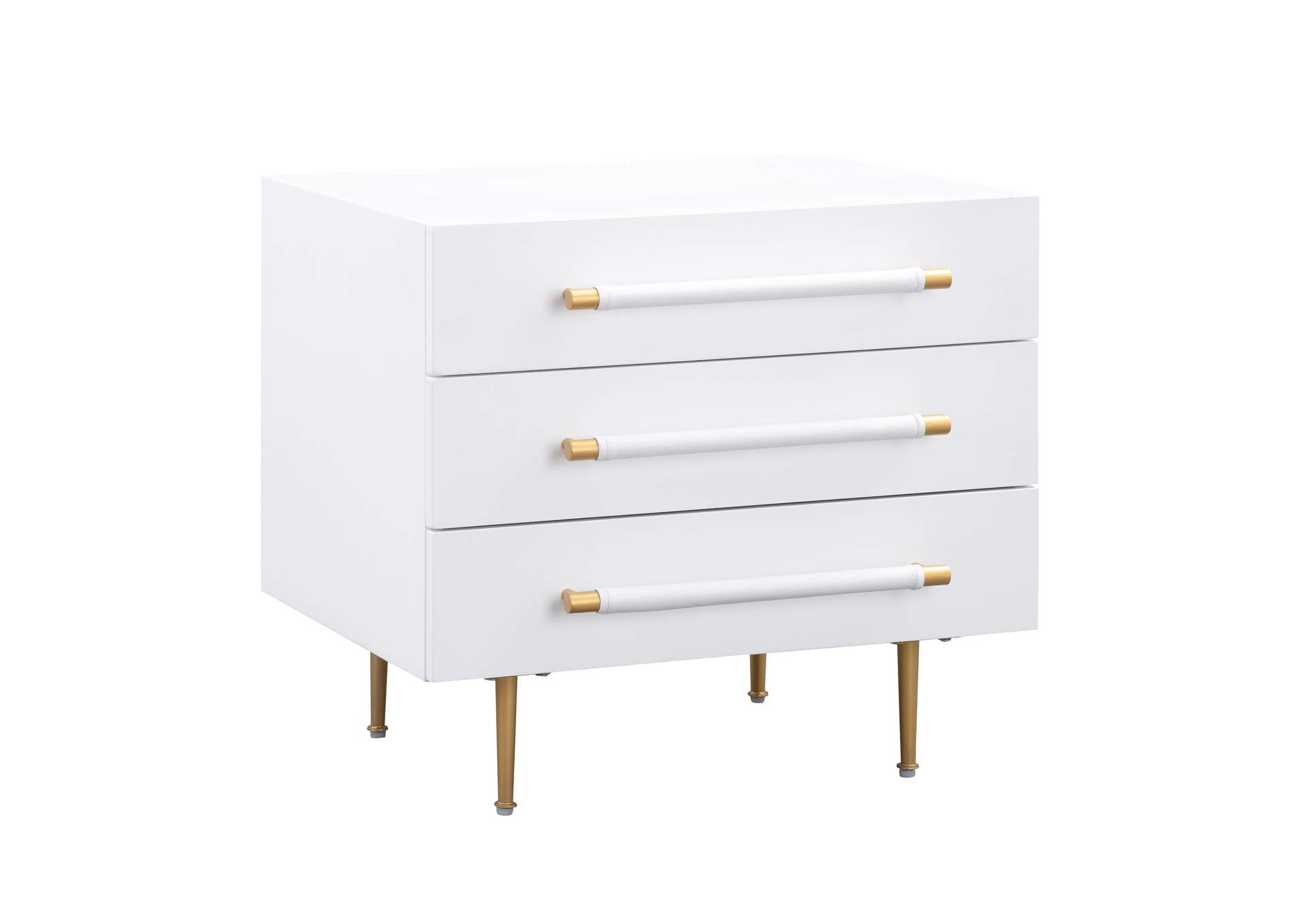 Trident White Nightstand image 1