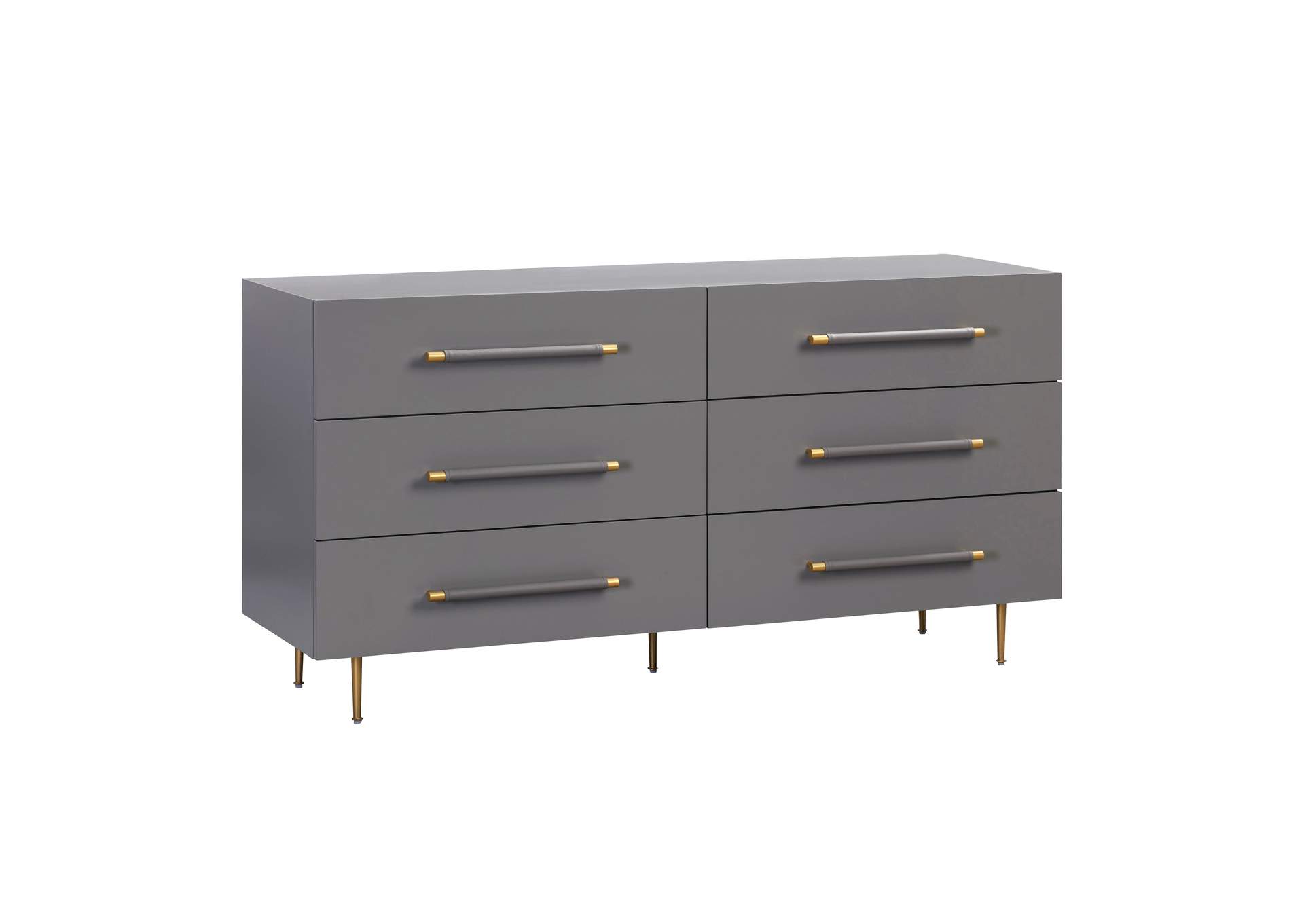 Trident Grey 6 Drawer Dresser image 1