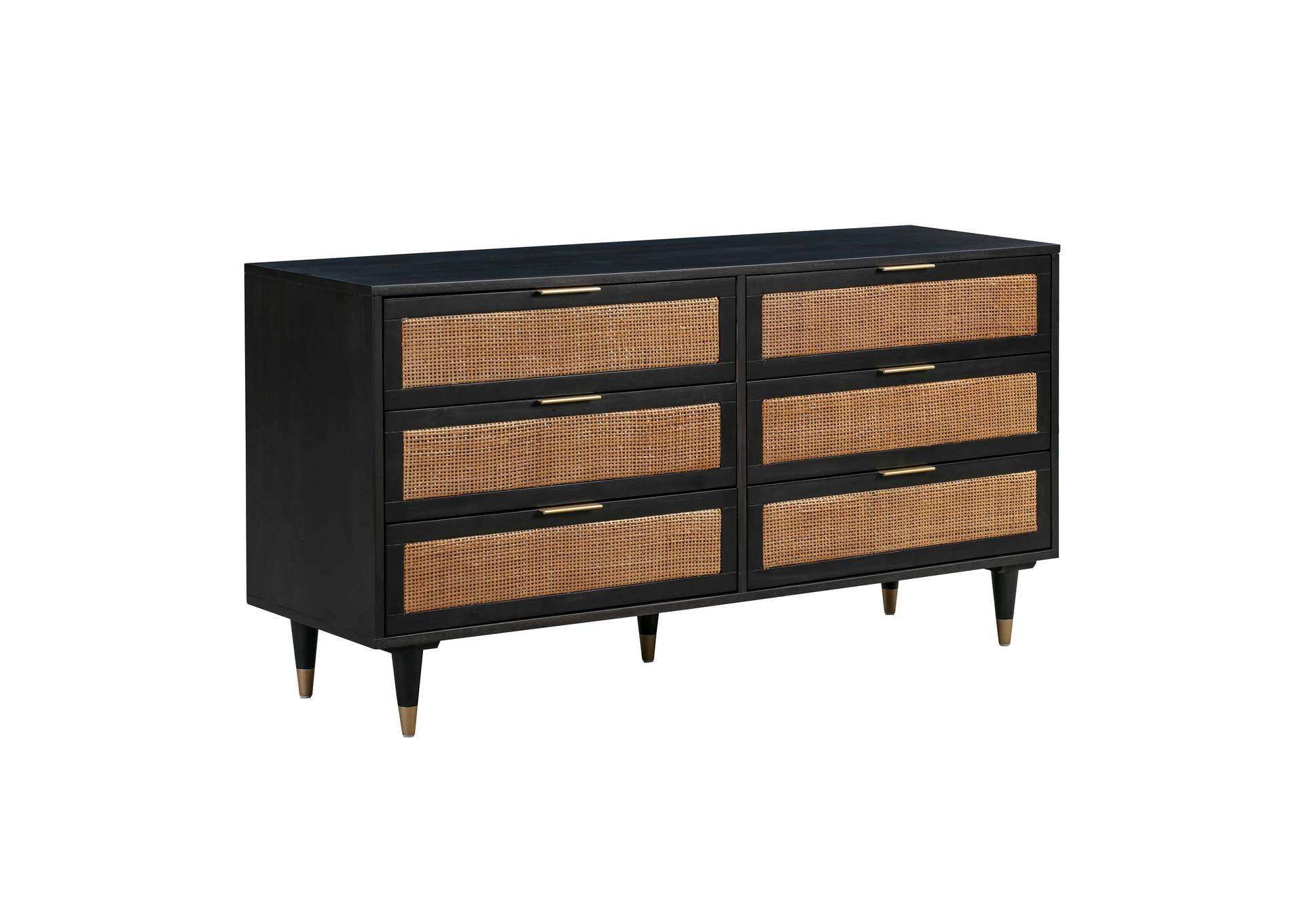 Sierra Noir 6 Drawer Dresser image 1