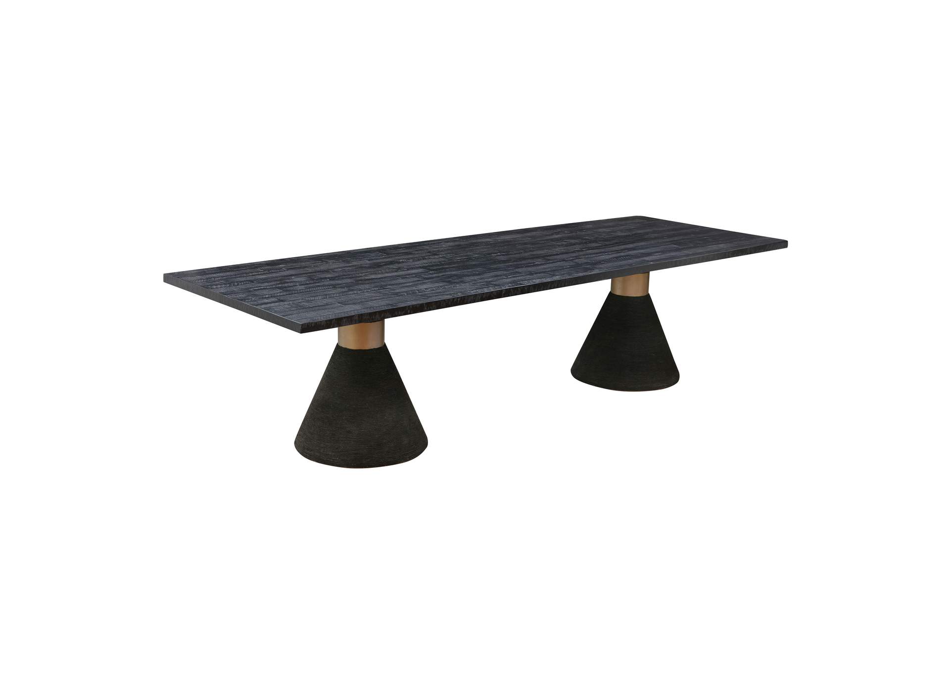 Rishi Black Rope Rectangular Table image 1