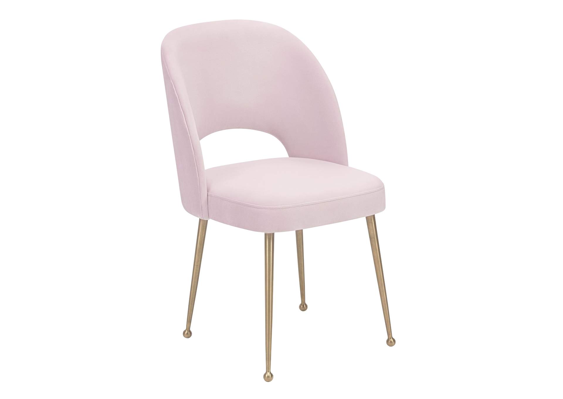 Swell Blush Velvet Chair image 1