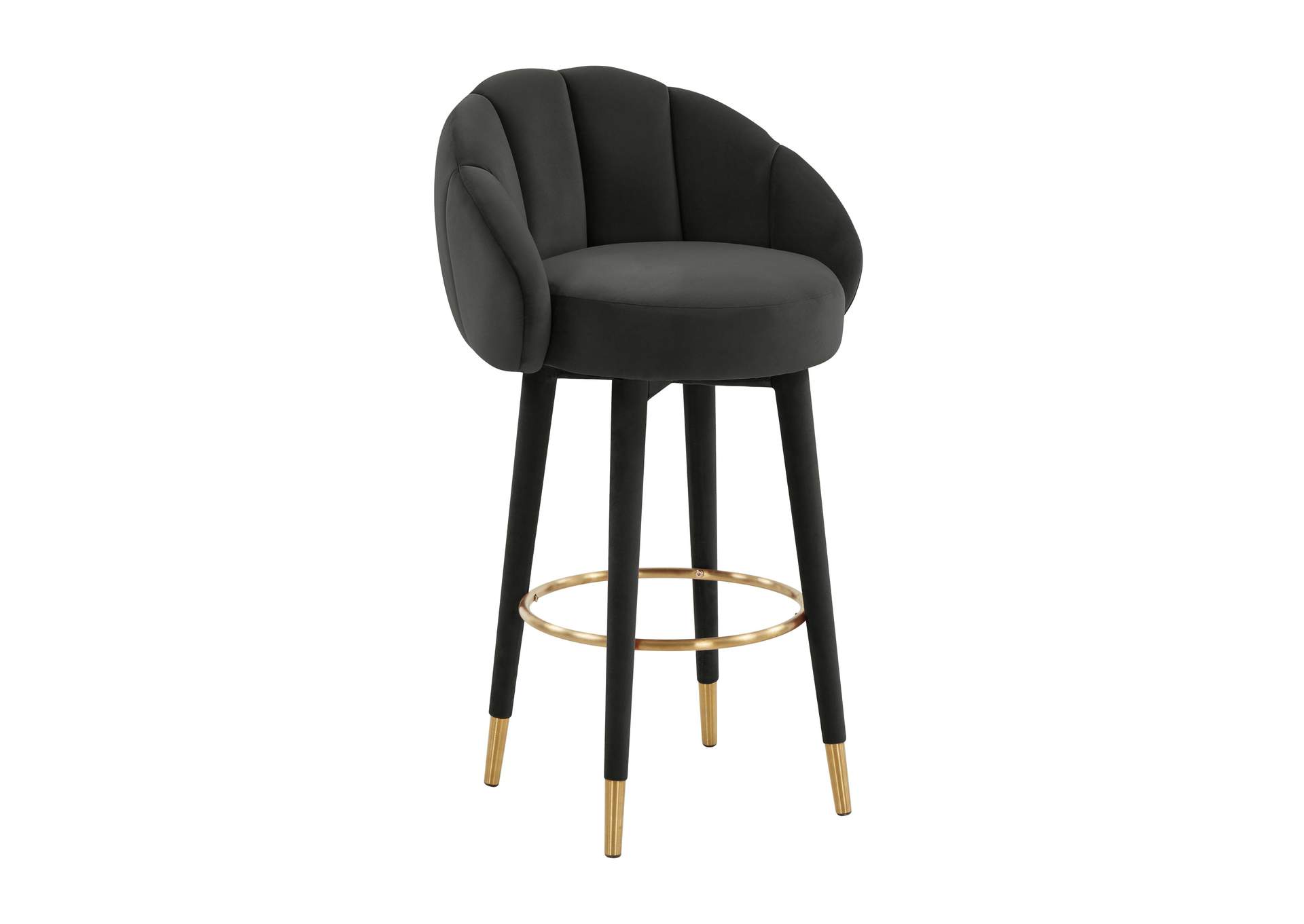 Myla Black Swivel Bar Stool image 1