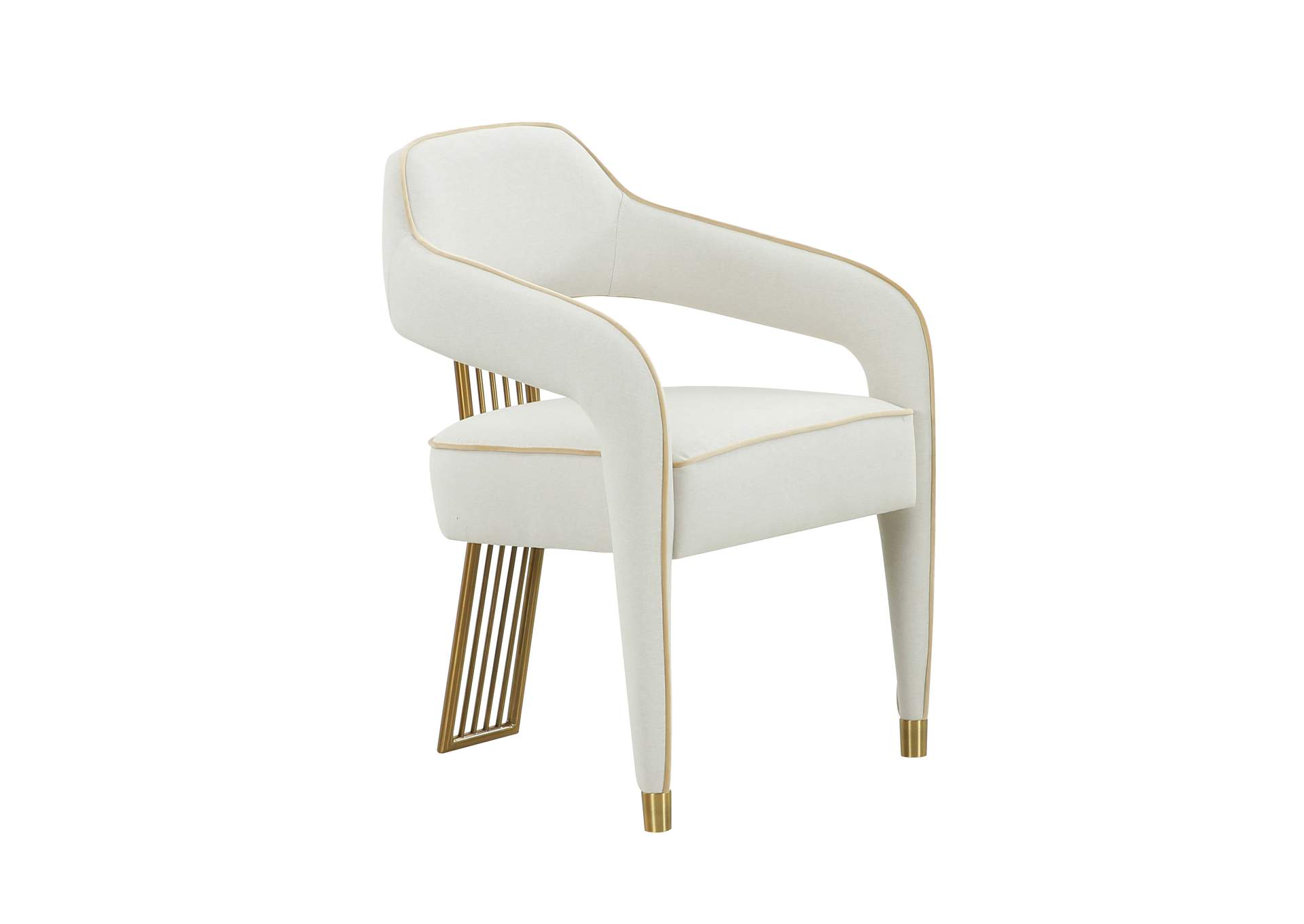 Corralis Cream Performance Linen Dining Chair image 1