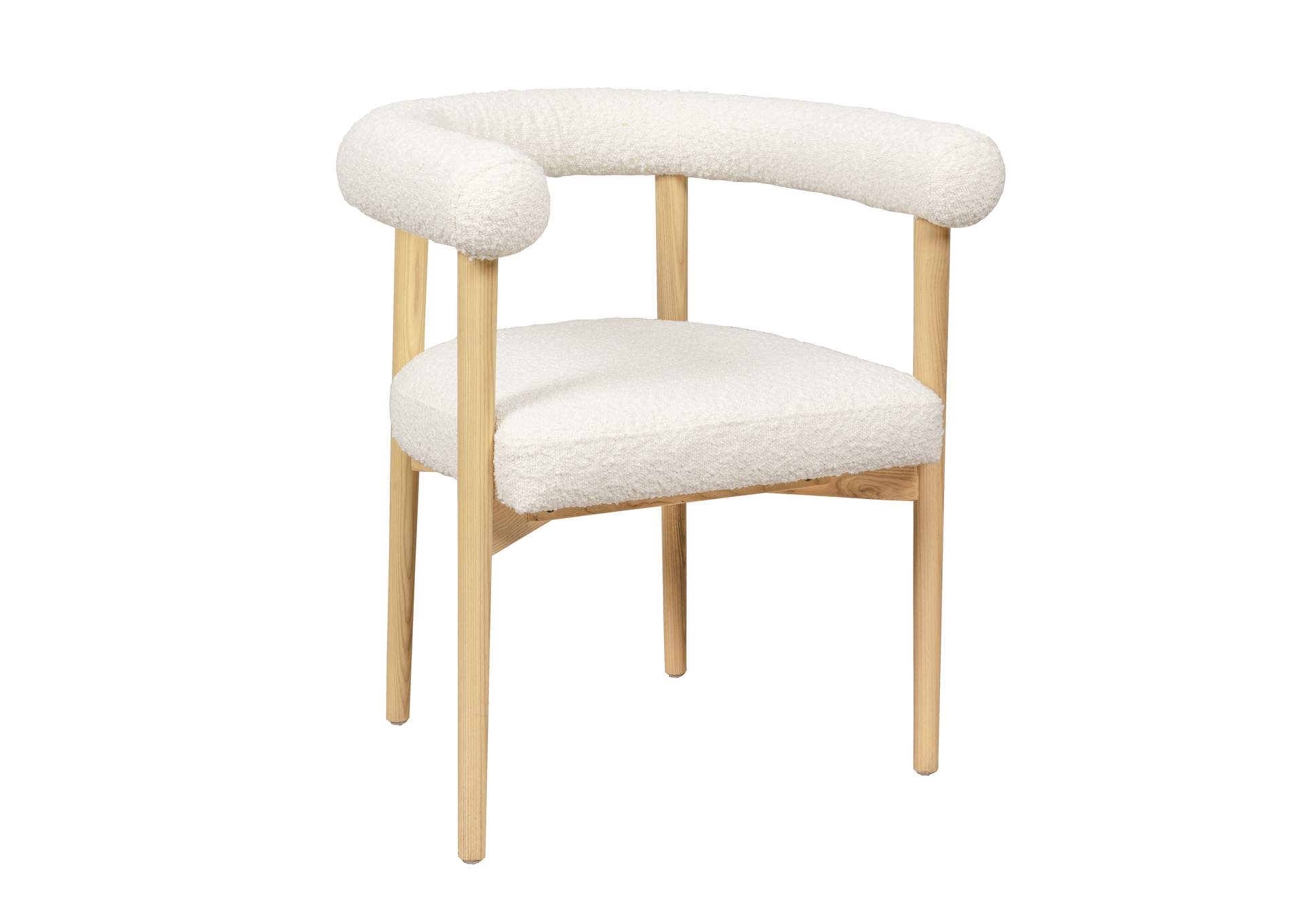 Spara Cream Performance Boucle Dining Chair image 1