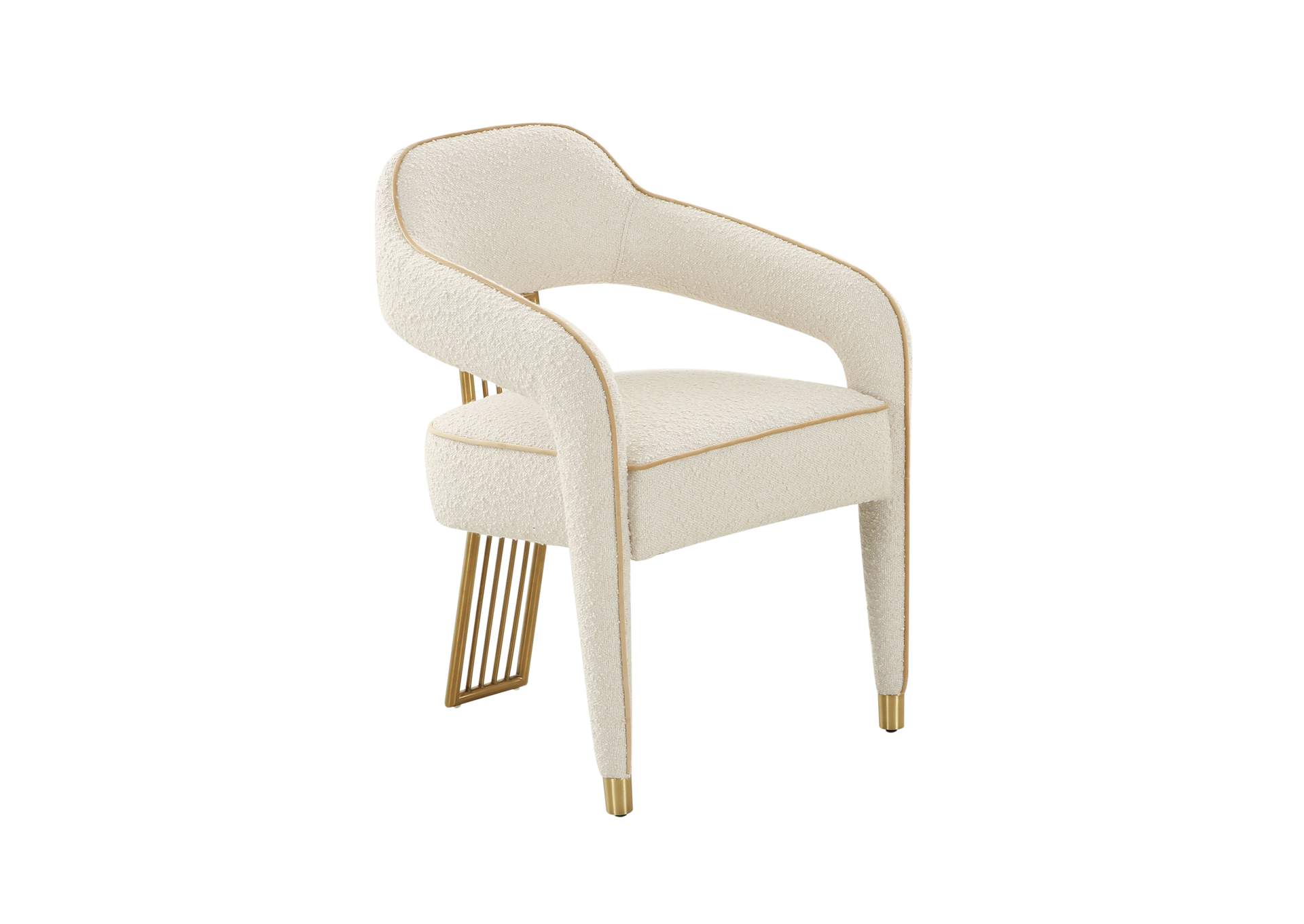 Corralis Cream Performance Boucle Dining Chair image 1