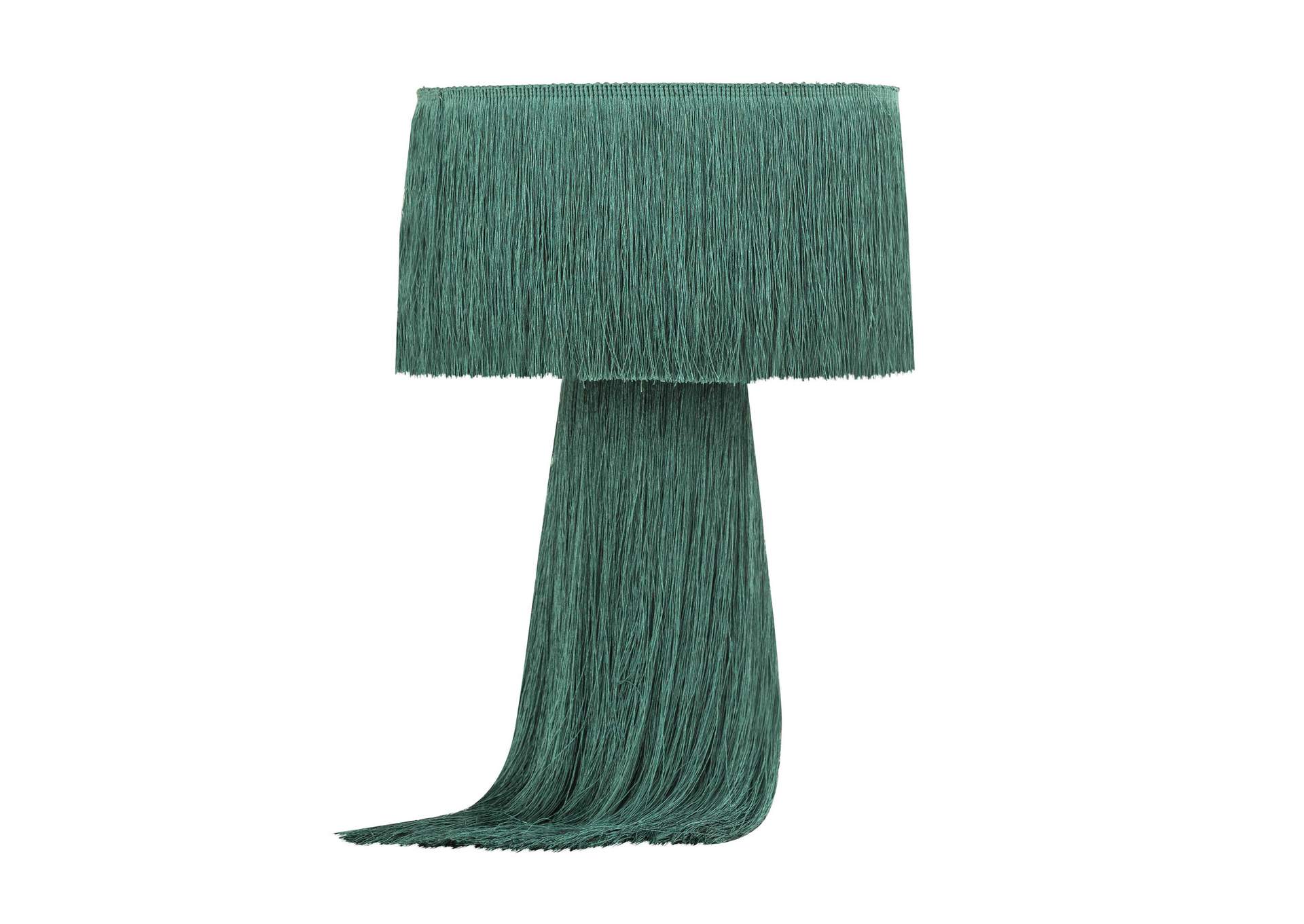 Atolla Emerald Tassel Table Lamp image 1