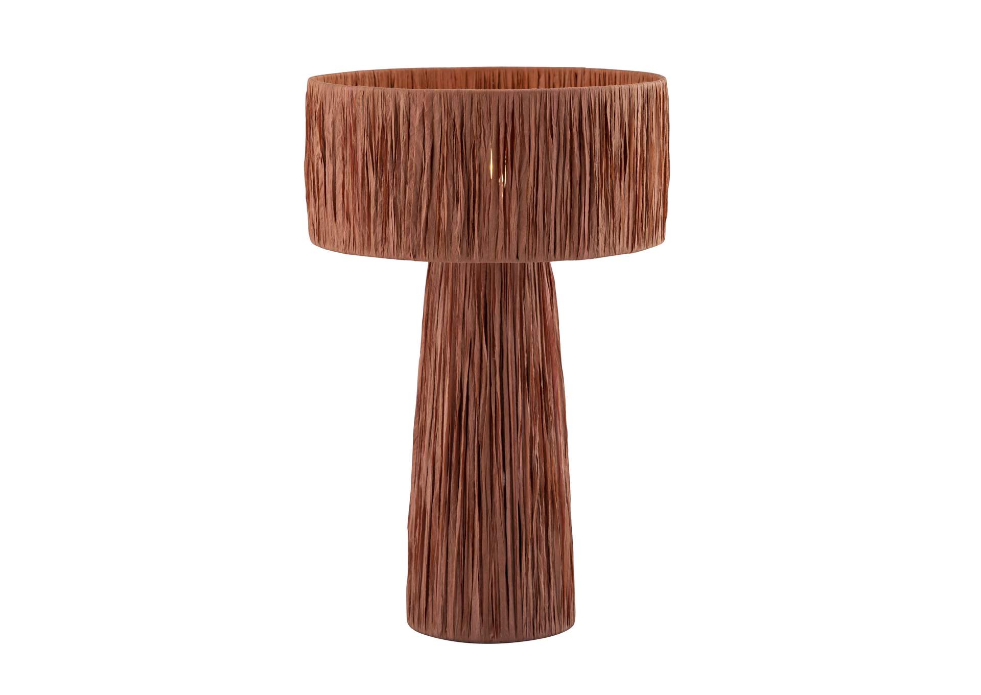 Shelby Raffia Brick Table Lamp image 1