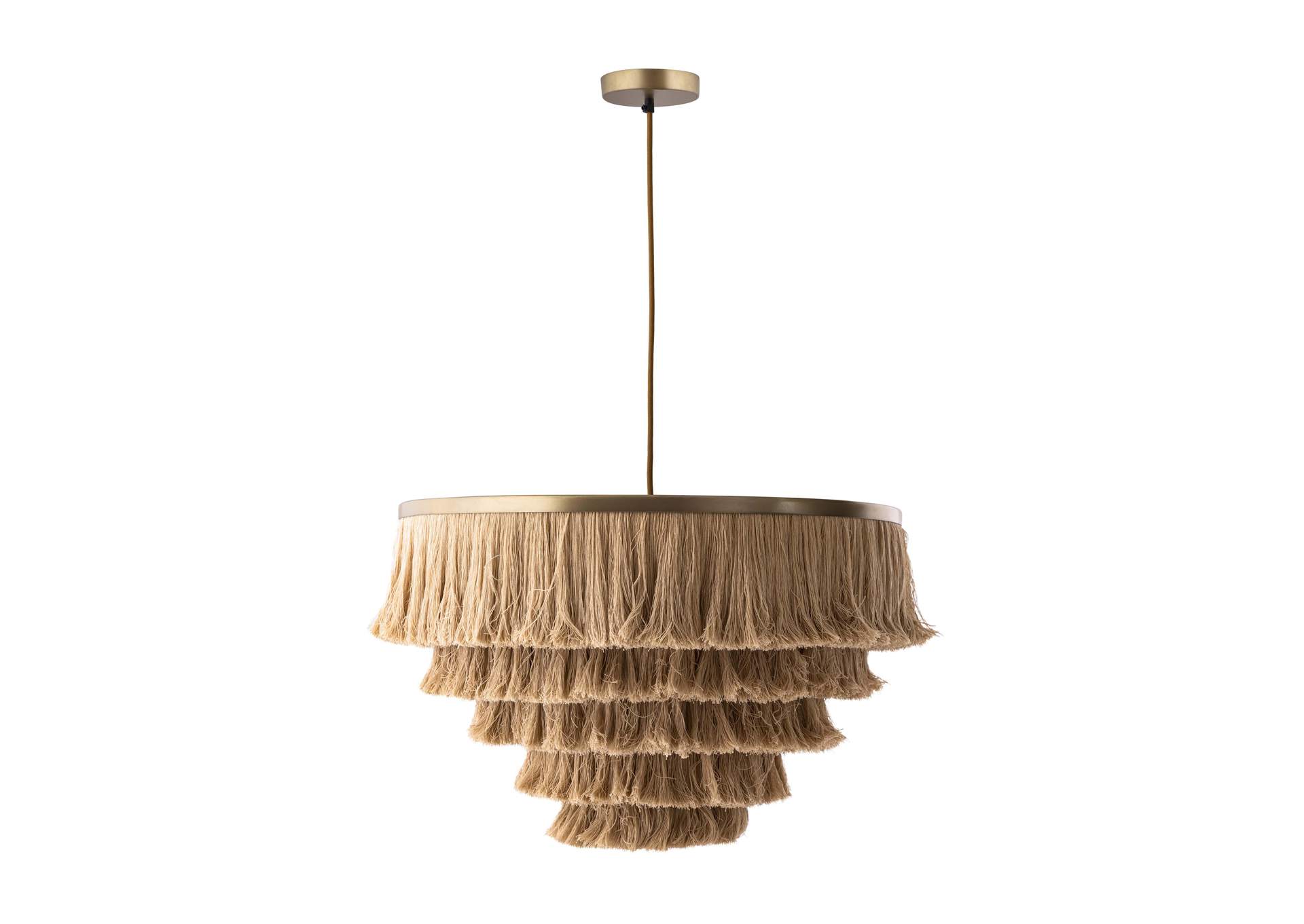 Sarai Natural Fringe Pendant image 1
