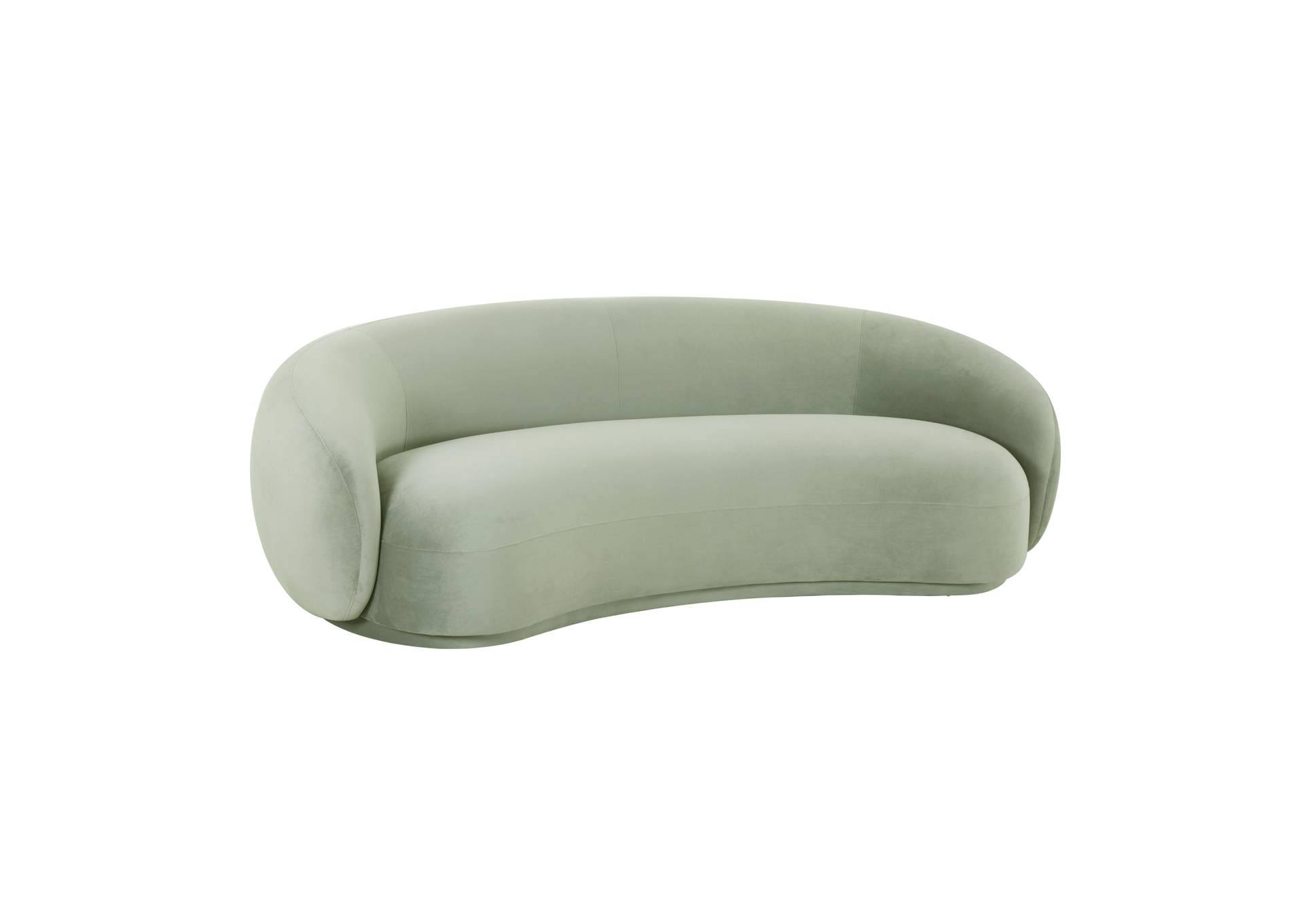 Kendall Moss Green Velvet Sofa image 1
