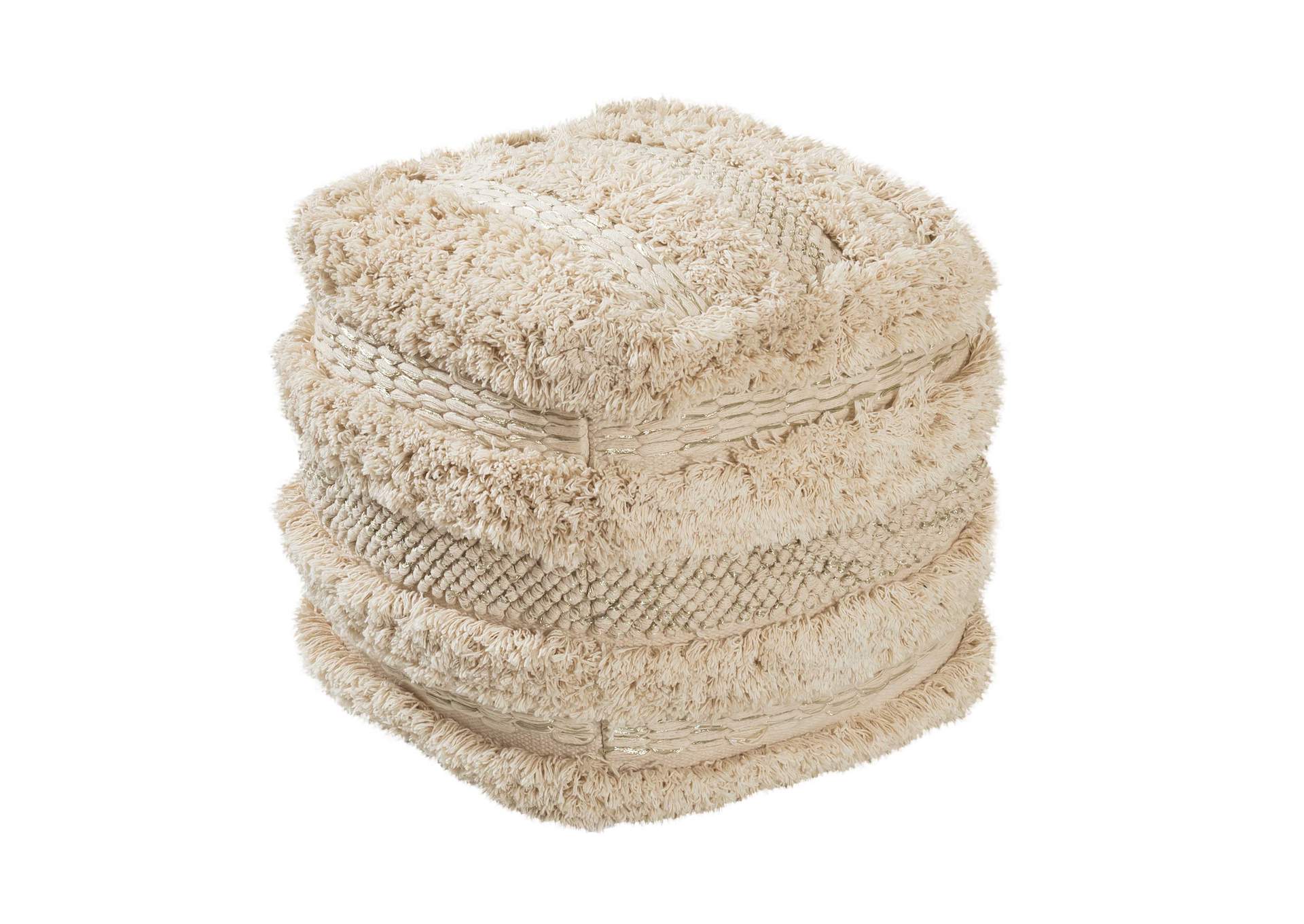 Yorba Cotton Pouf image 1