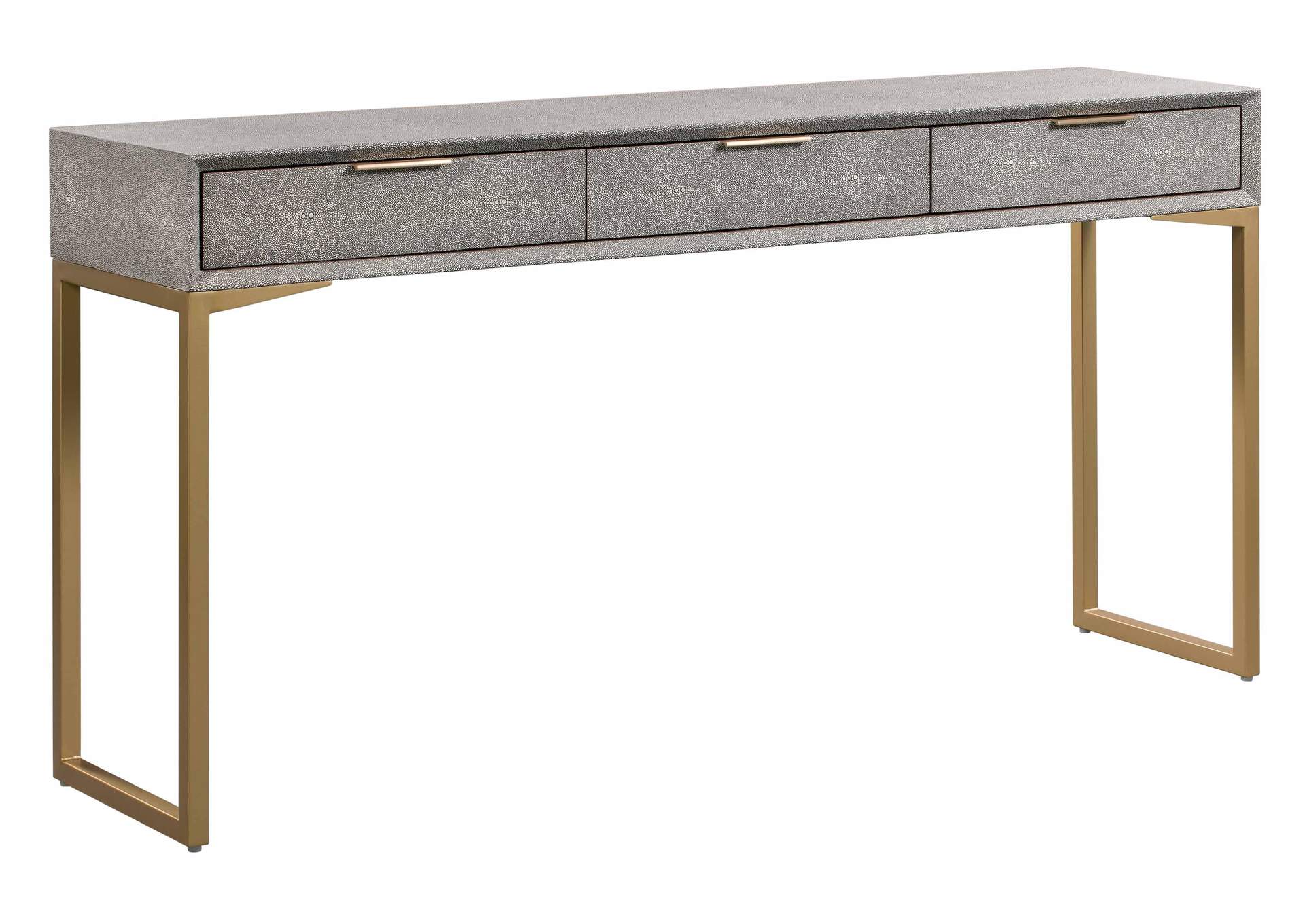 Pesce Grey Shagreen Console Table image 1