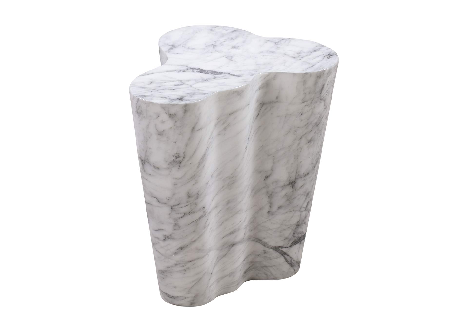 Slab Marble Tall Side Table image 1