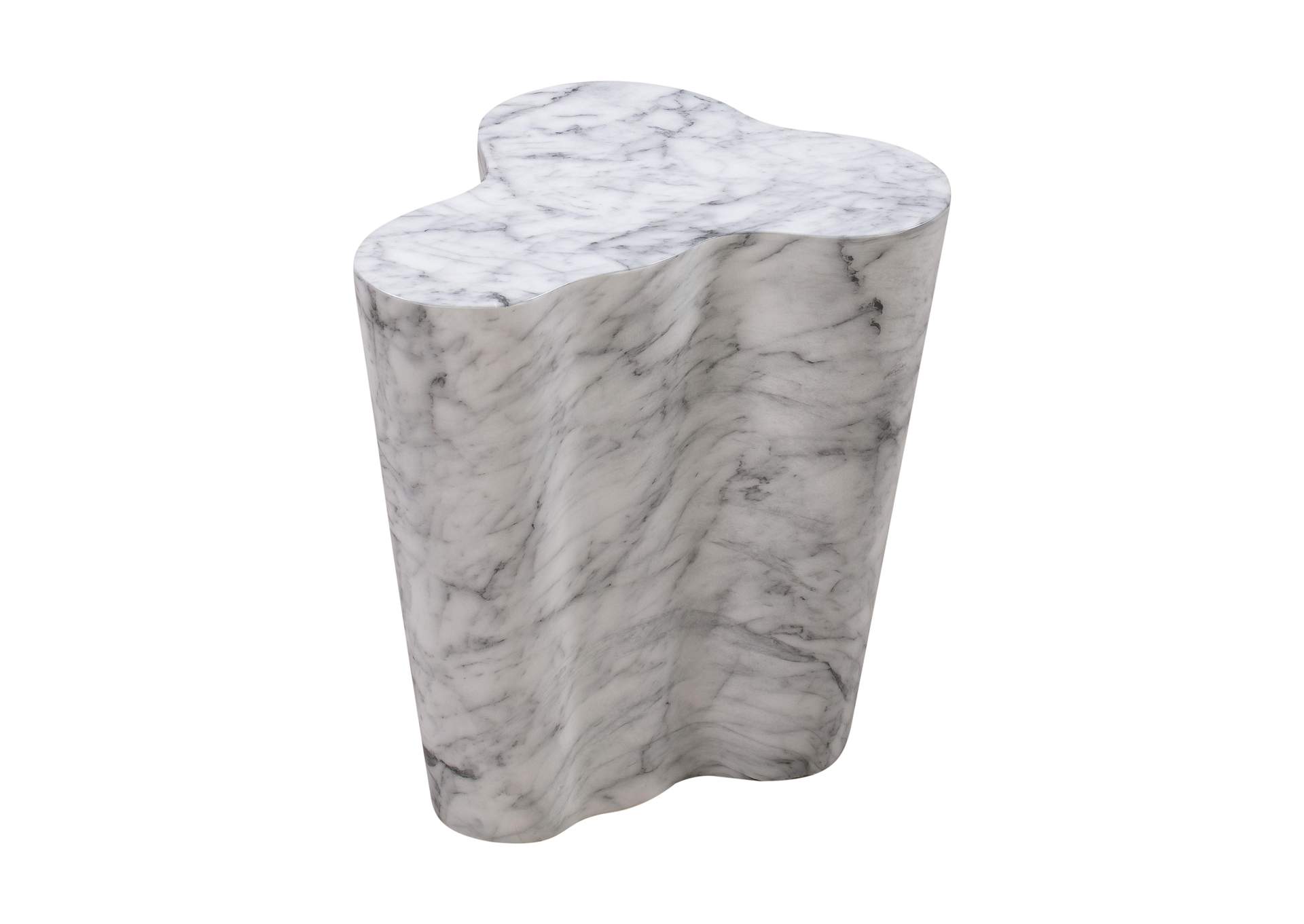 Slab Marble Short Side Table image 1