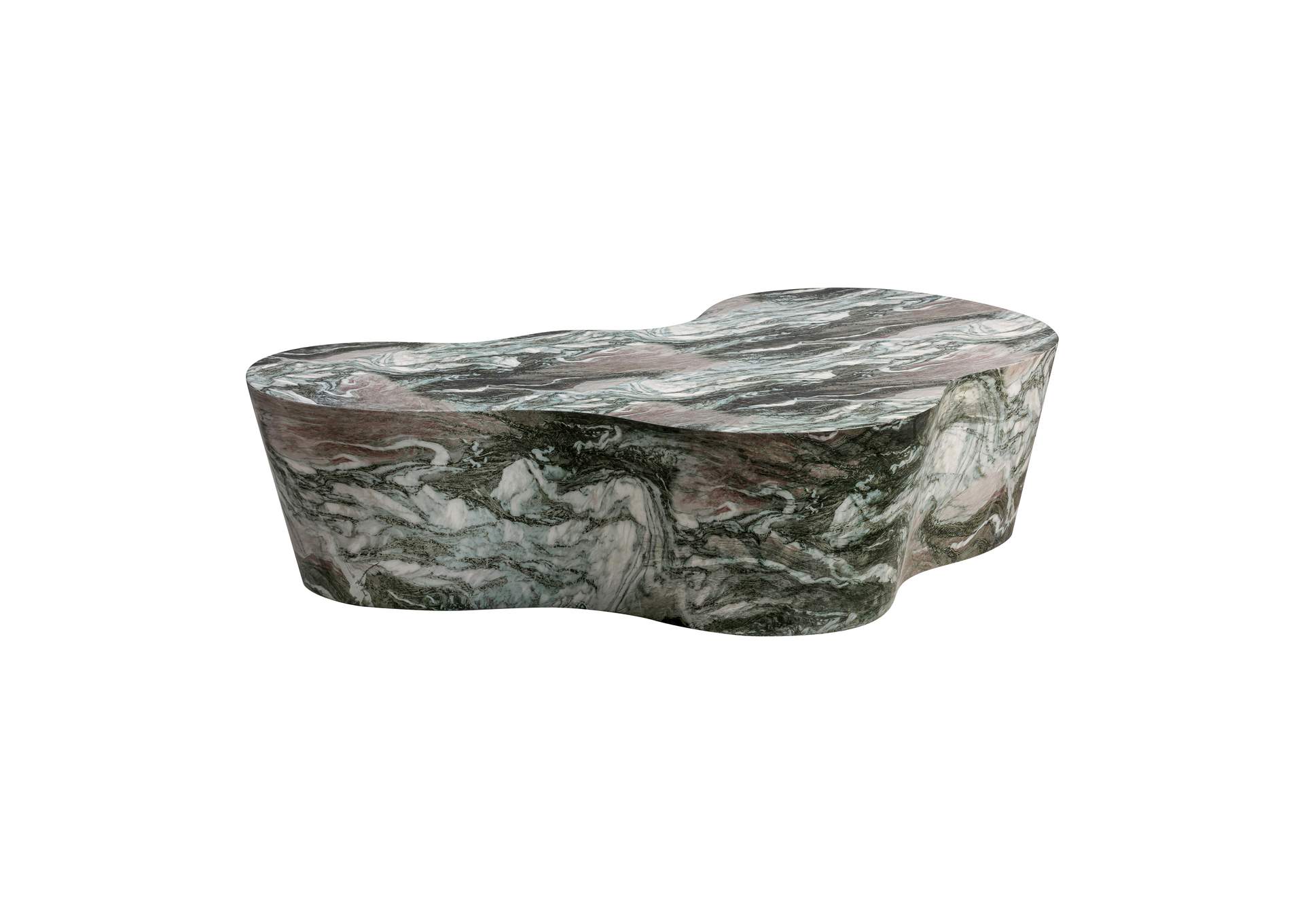 Slab Grey - Blush Faux Marble Coffee Table image 1