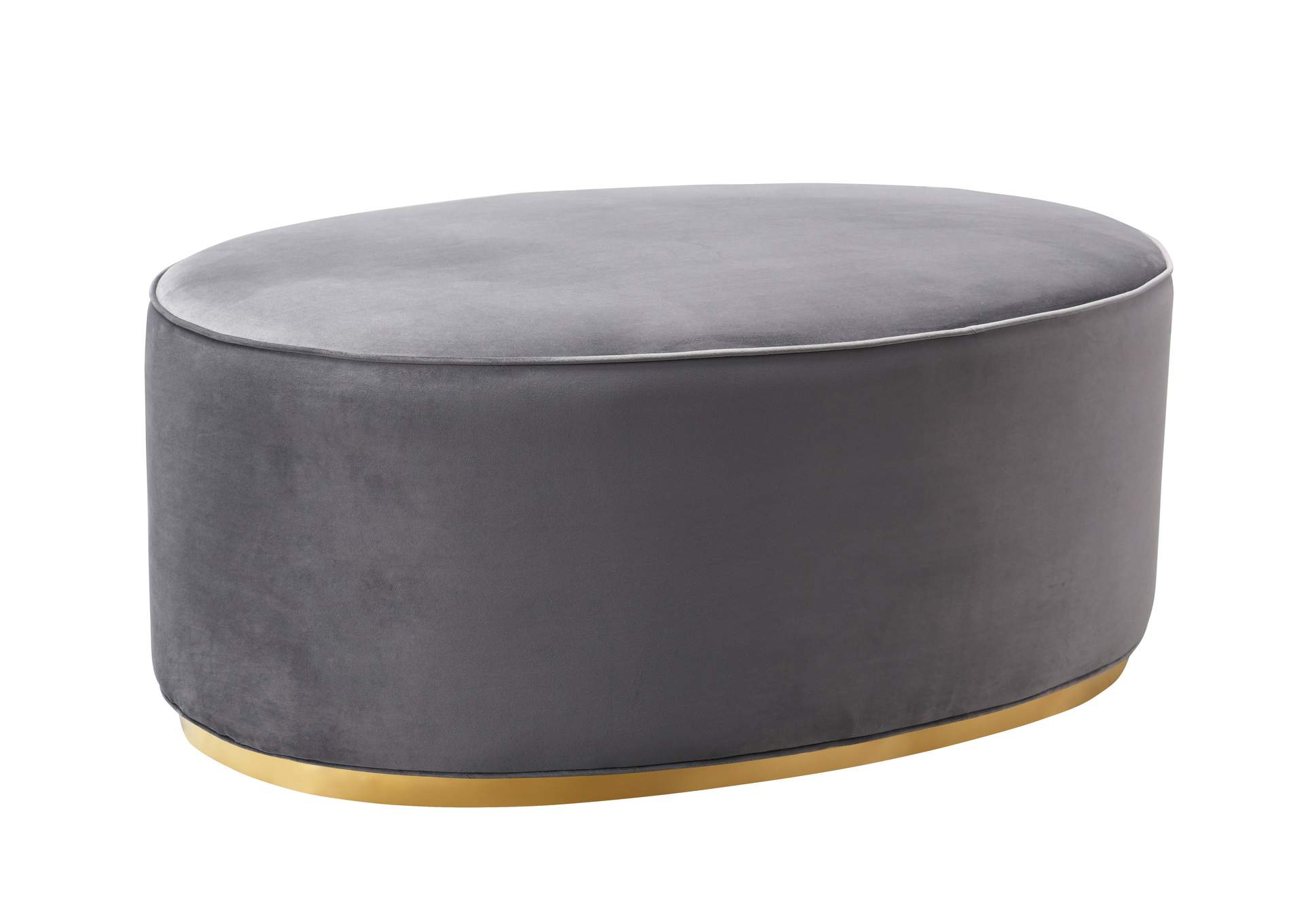 Scarlett Grey Ottoman image 1