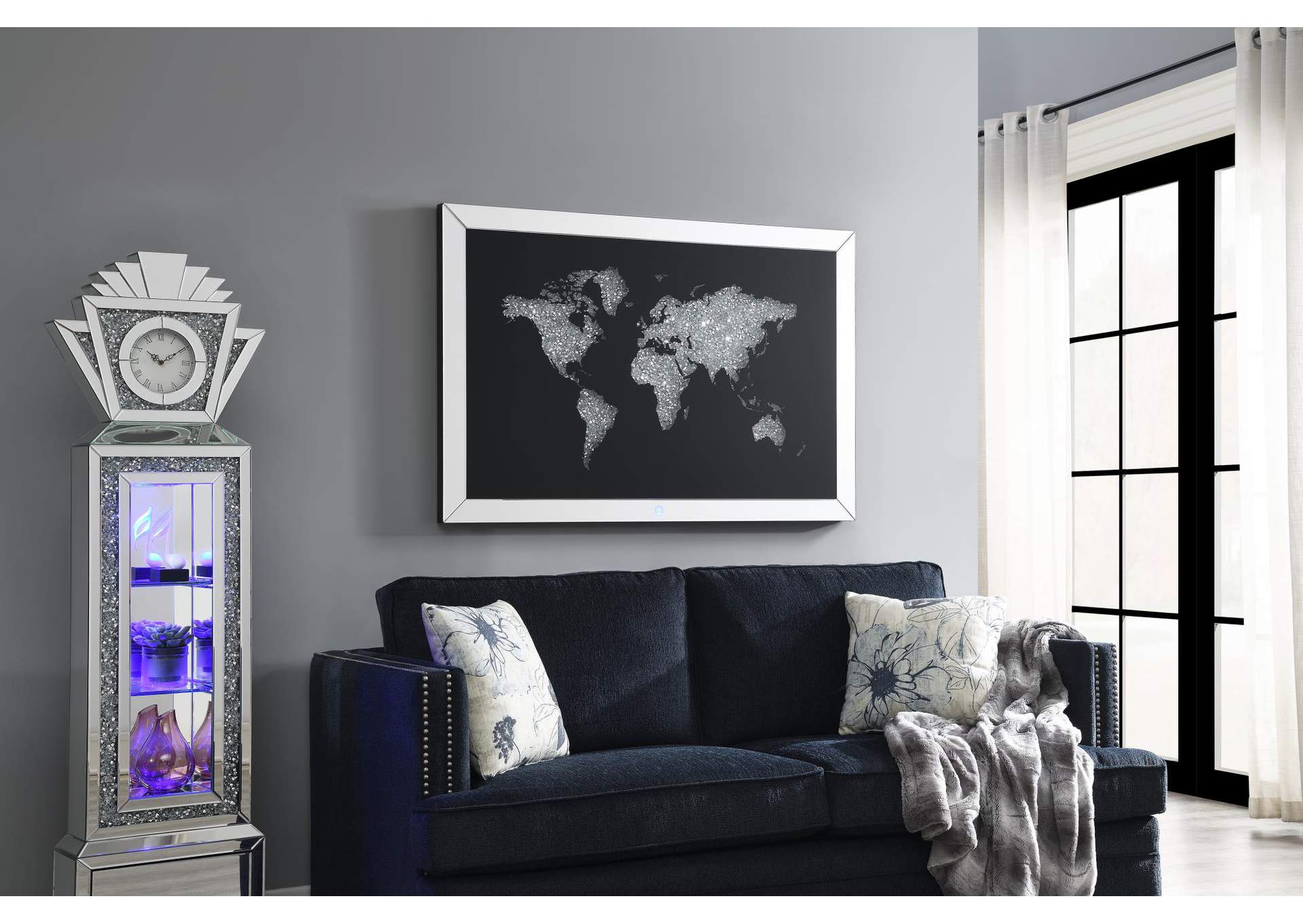 Led Wall Art (World Map) image 1