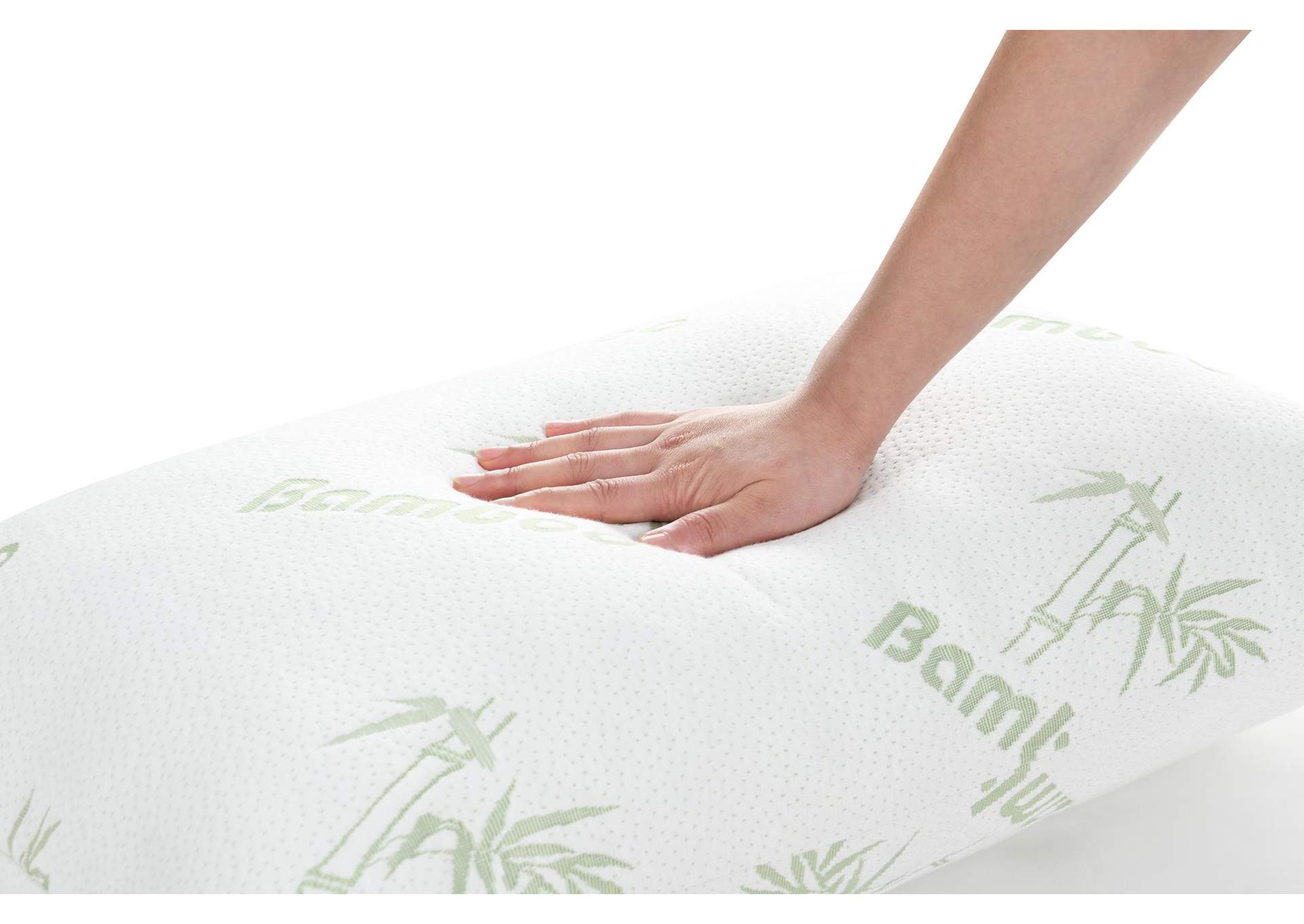 Queen Shredded Bamboo Memory Foam Pillow (Set of 6 Pillows) image 1