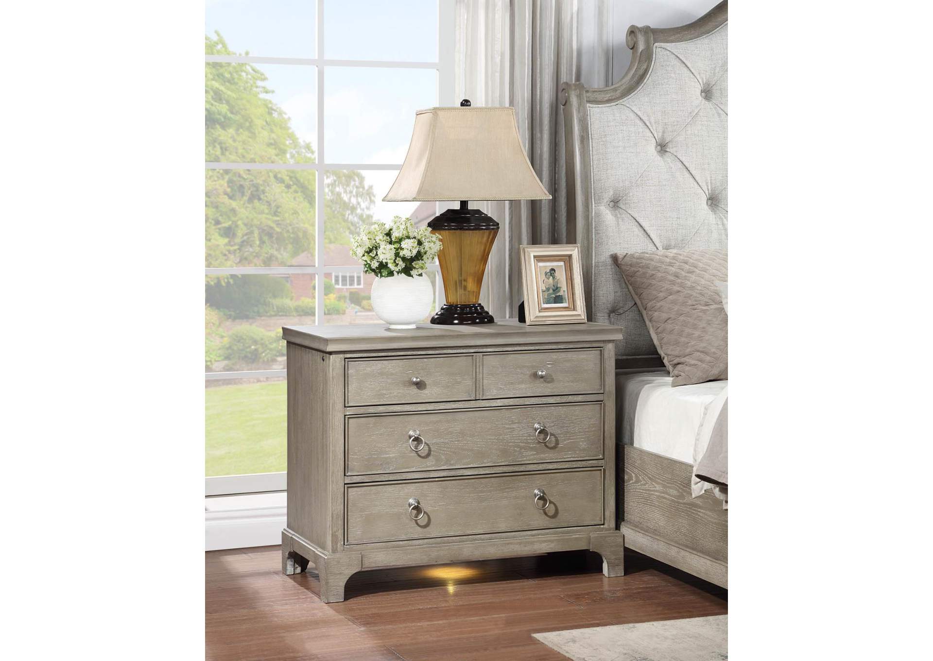 Gray Nightstand image 1
