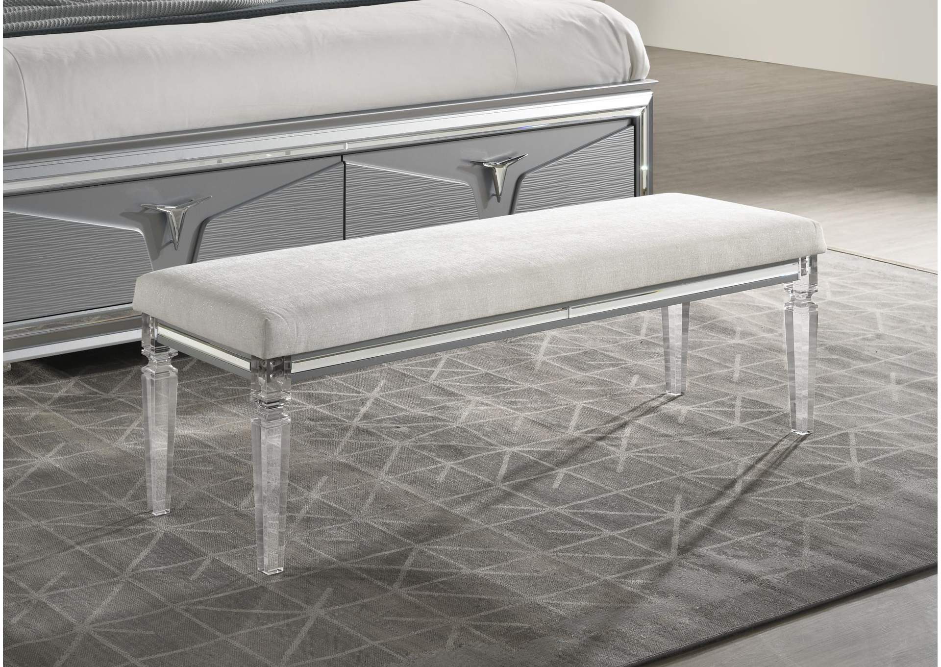 Olive Silver Bench image 1