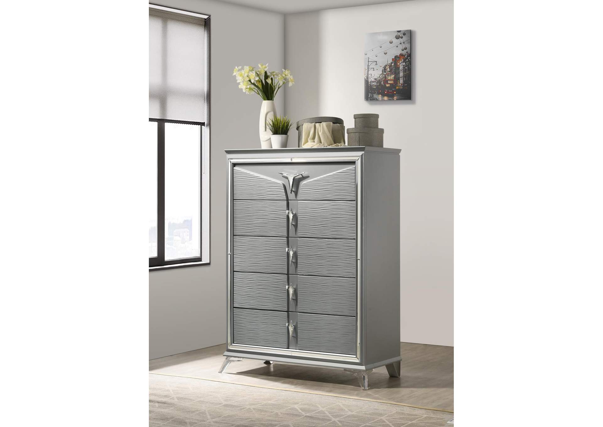 Olive Silver Chest image 1