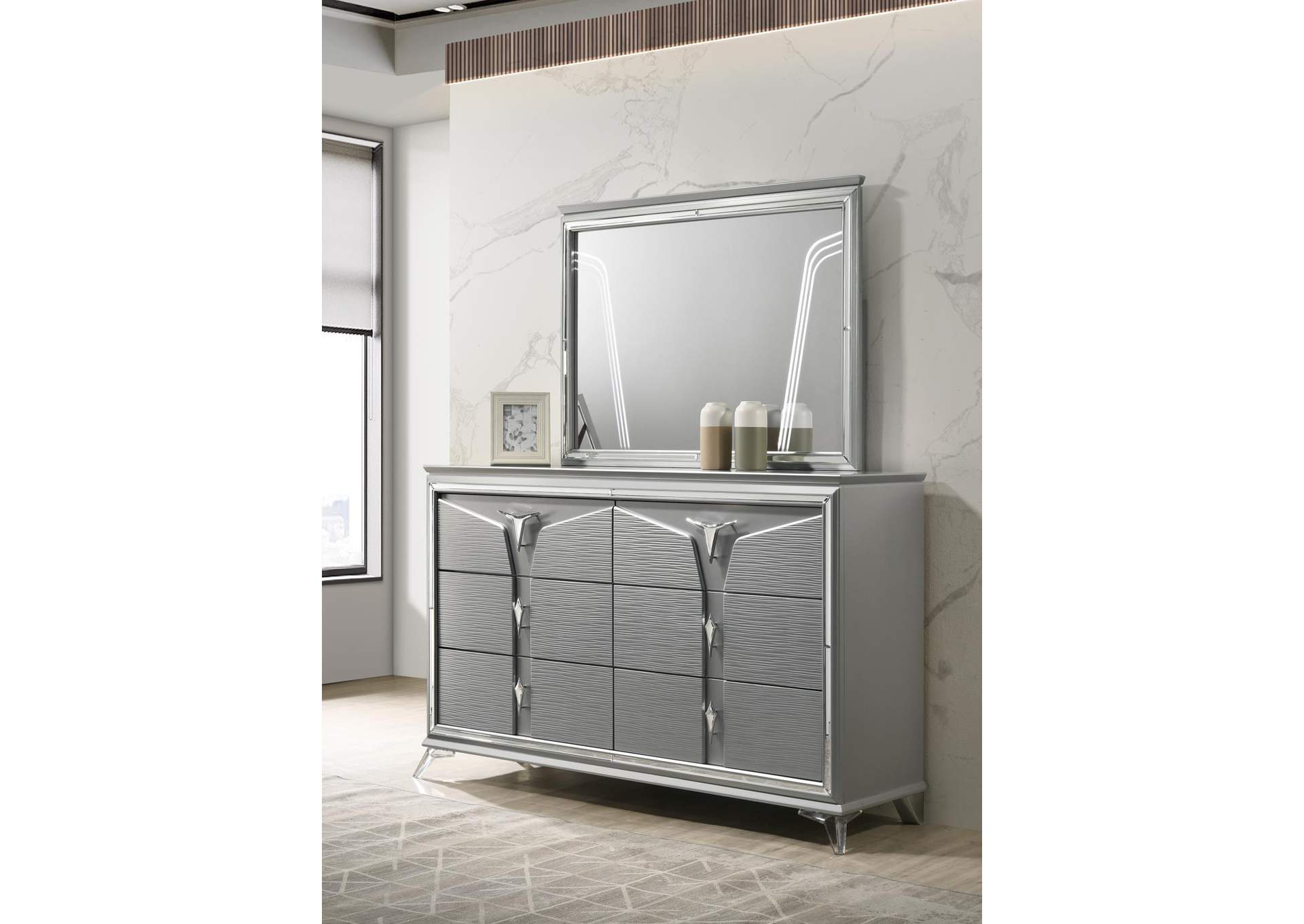 Olive Silver Mirror image 1