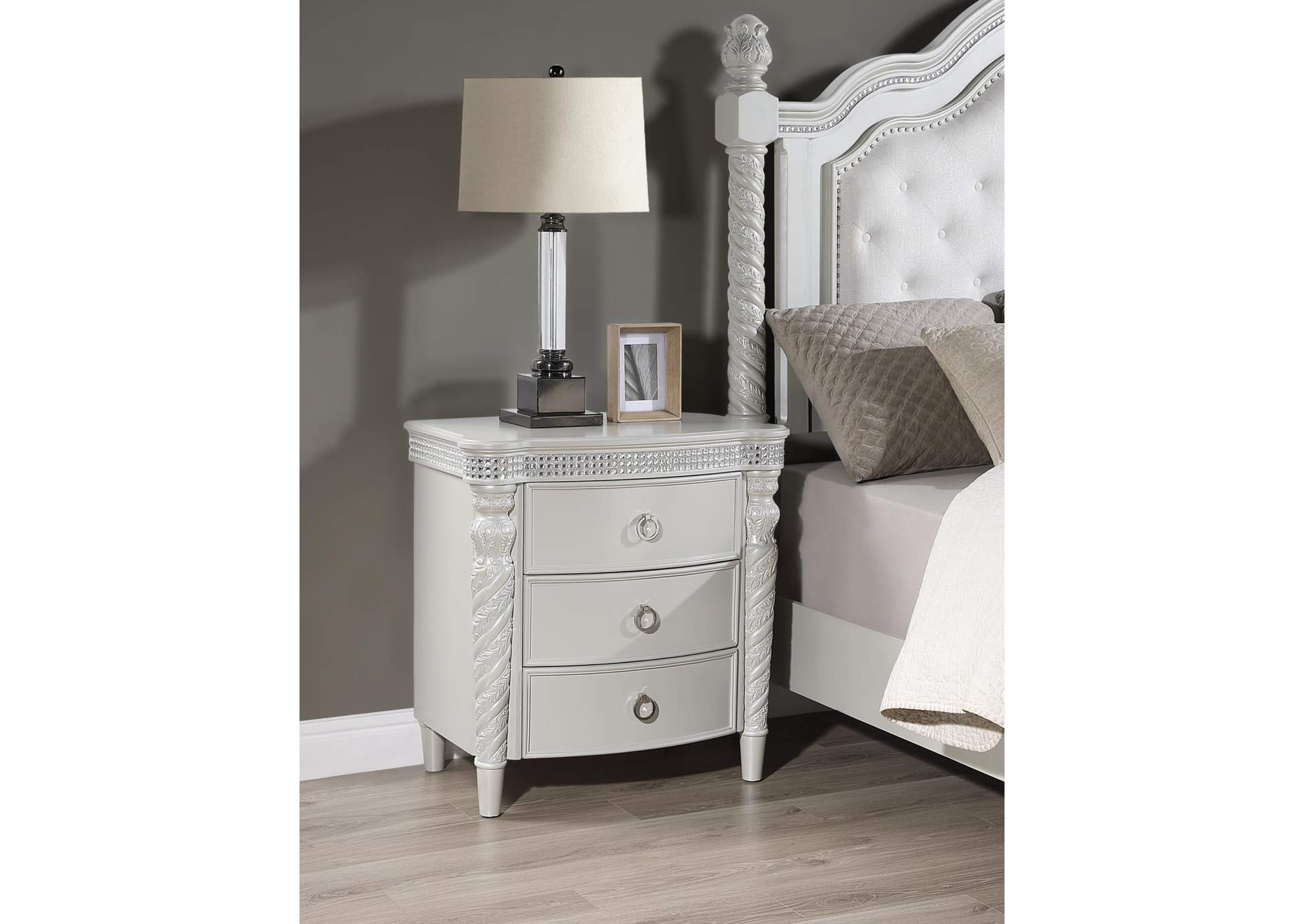 Silver Nightstand image 1