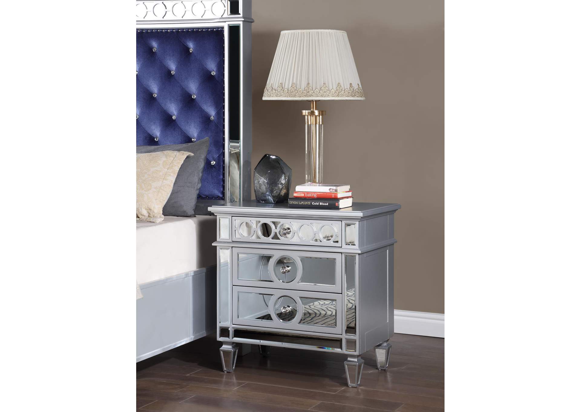 Silver Nightstand image 1