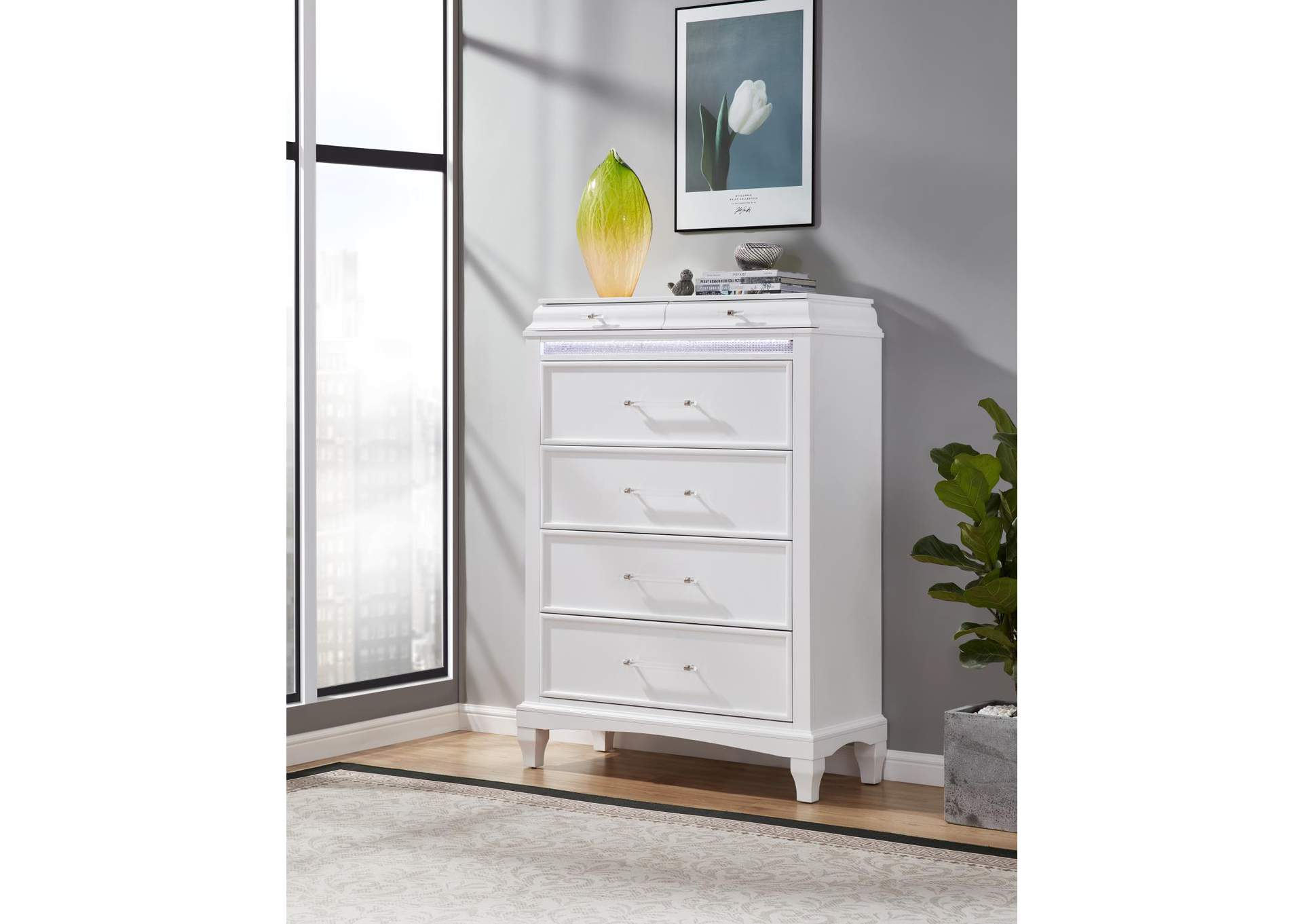 White Led Chest image 1
