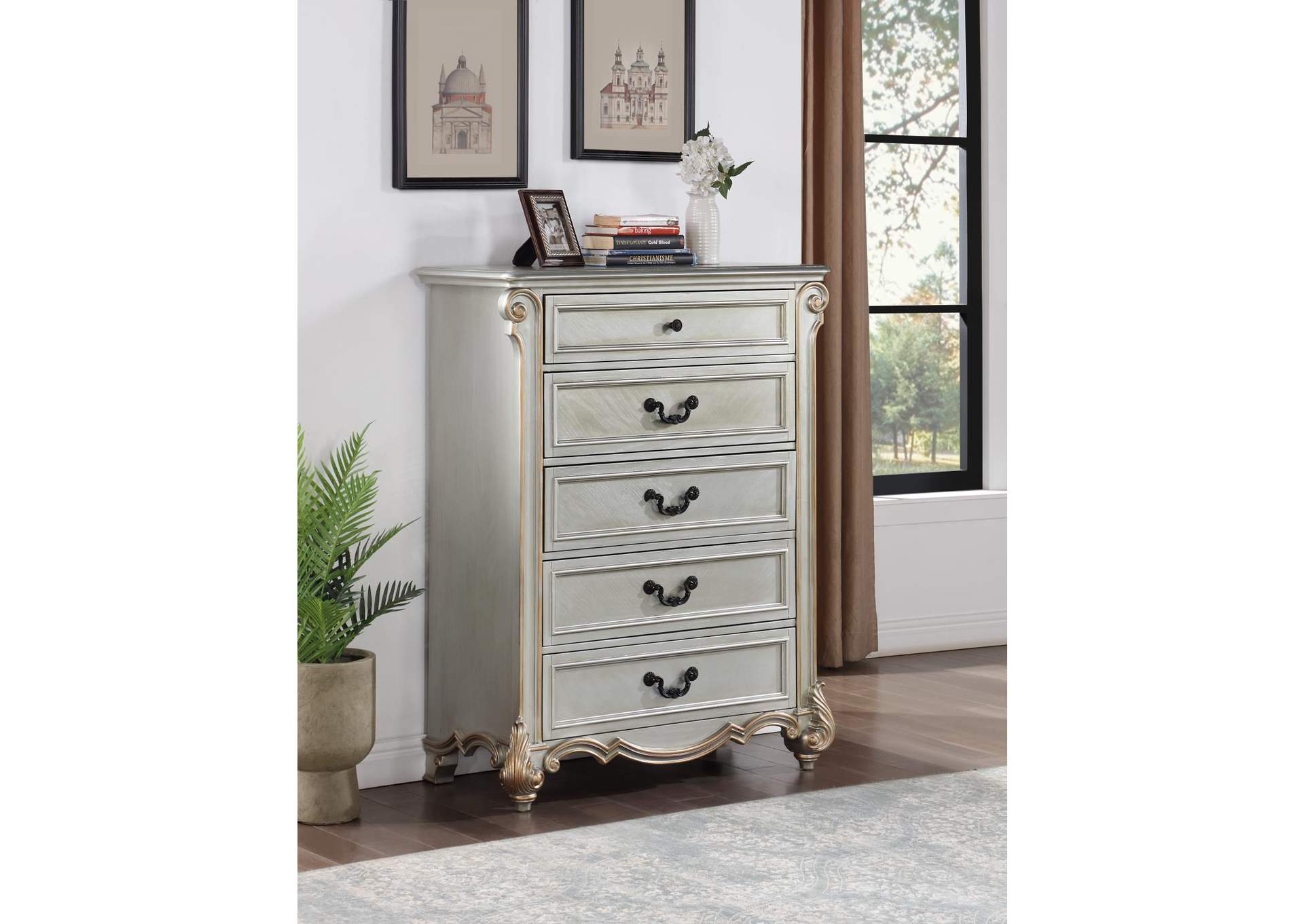 Antique Platinum Chest image 1