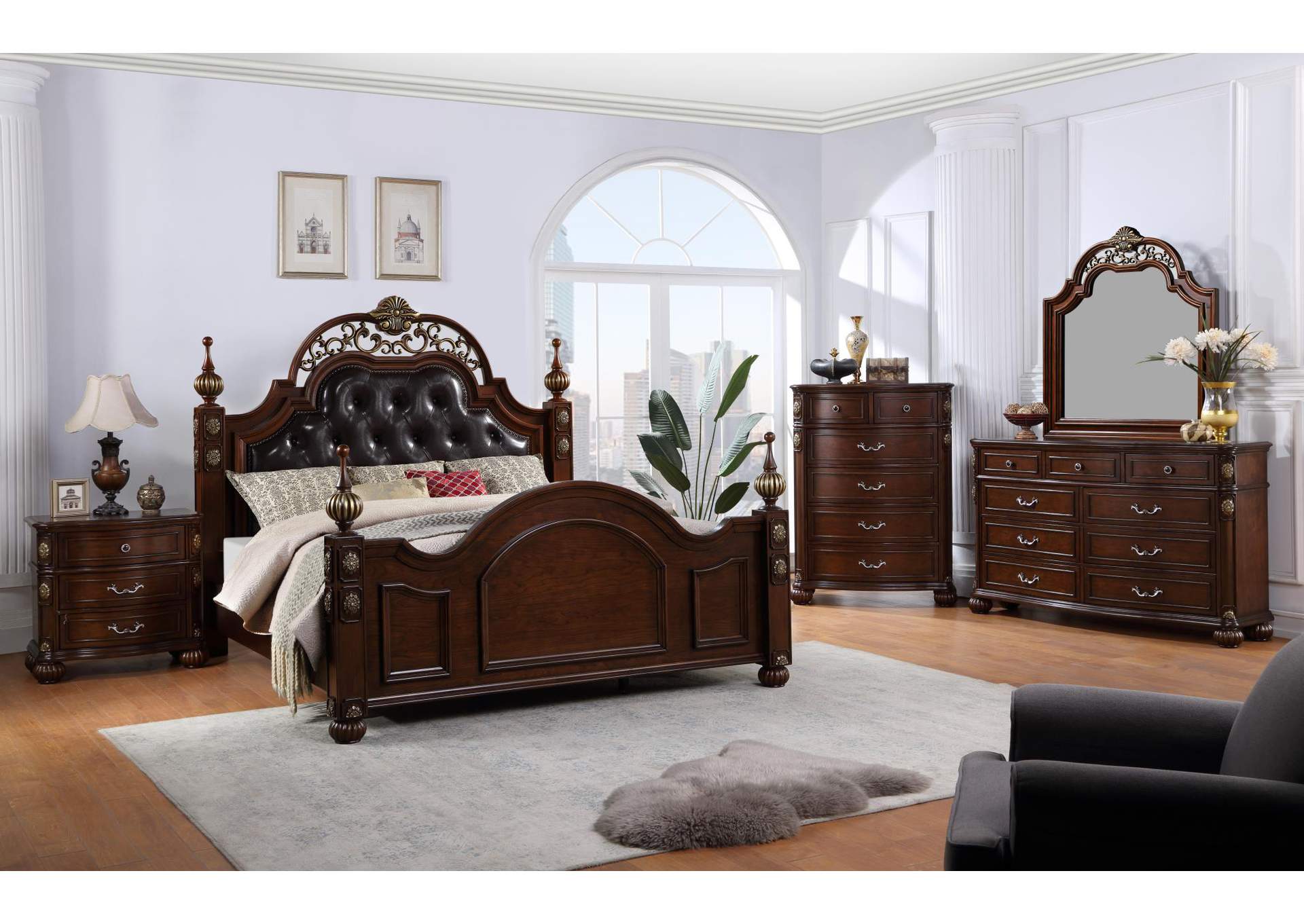 Warm Brown Nightstand image 1