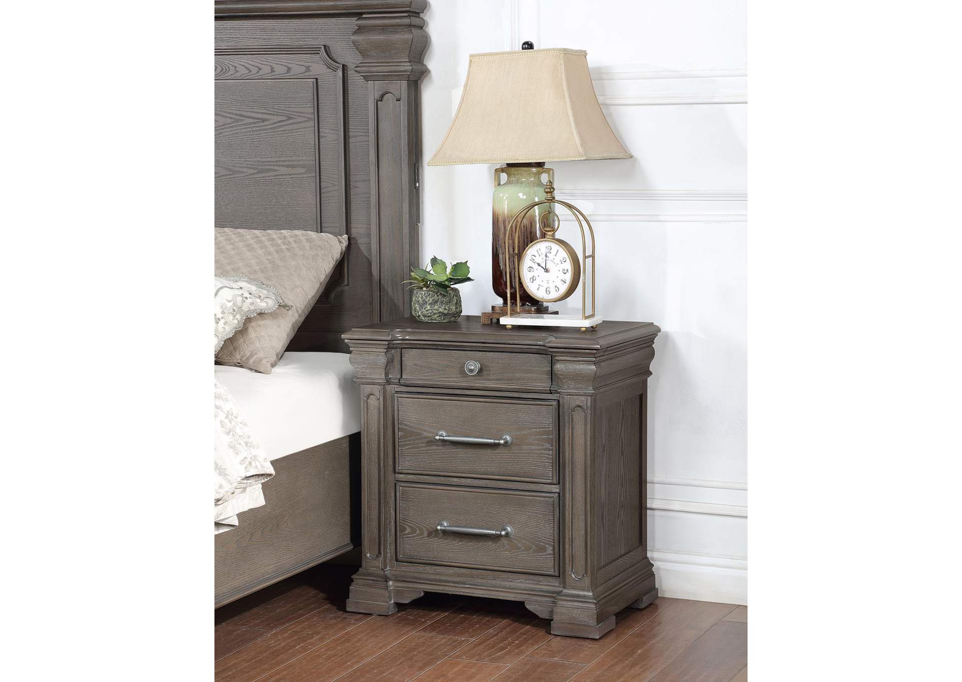 Dark Gray Nightstand image 1