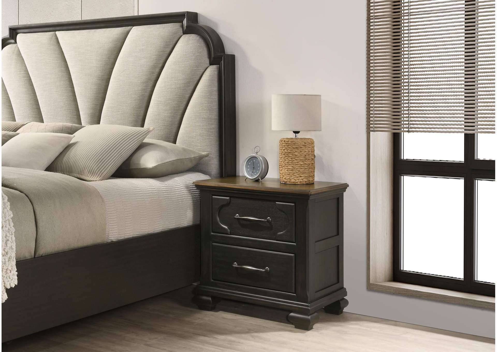 Charcoal Black Nightstand image 1