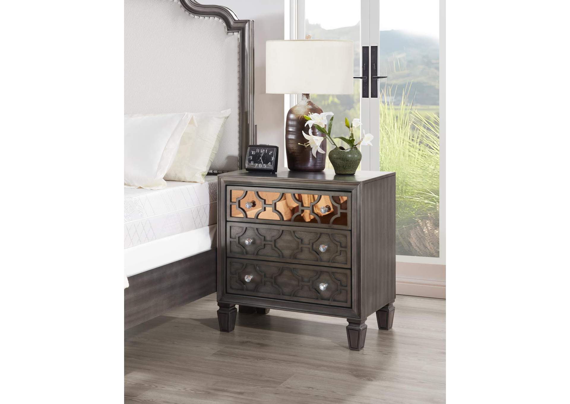 Gray Nightstand image 1
